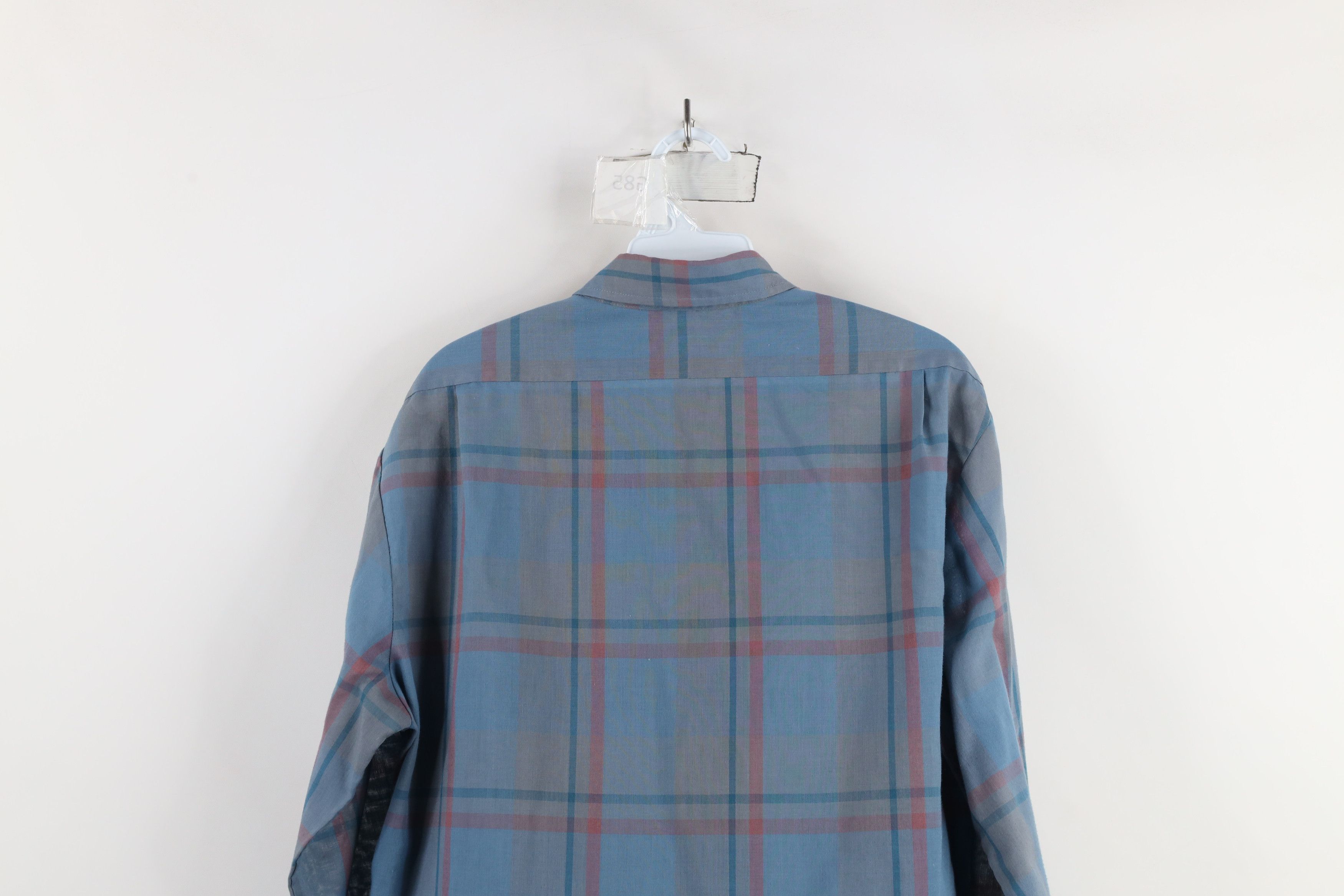 Levi's × Vintage Vintage 80s 90s Levis Faded Plaid Collared Button Down Shirt Size US L / EU 52-54 / 3 - 10 Thumbnail