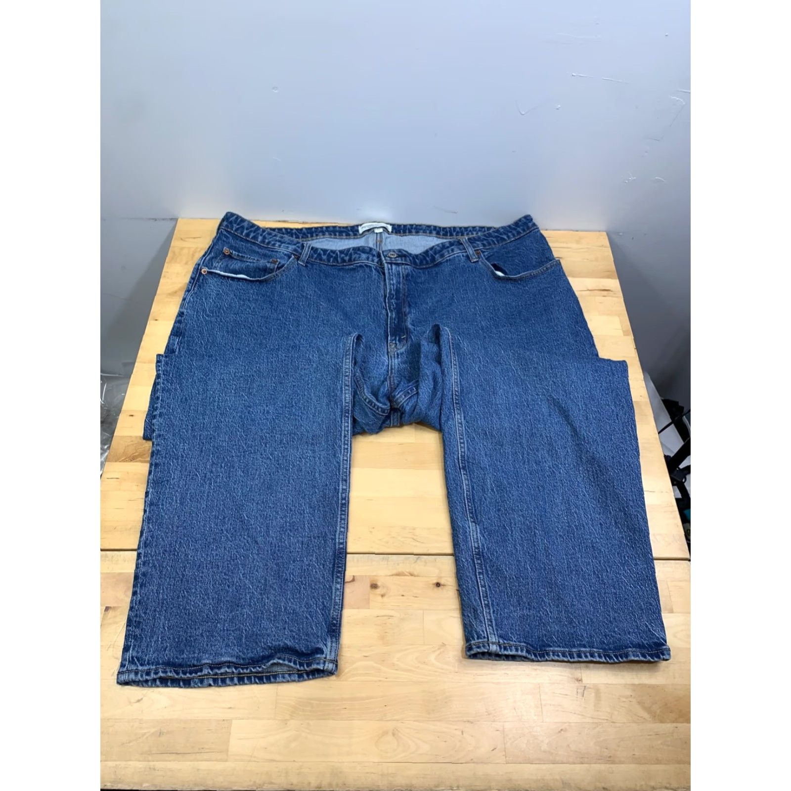 Abercrombie & Fitch Abercrombie & Fitch High Rise Straight Jeans Women 38 Blue 5-Pocket Denim 90s Bohemian 27in Inseam Mens Womens Boys Girls Size 26" / US 2 / IT 38 - 4 Thumbnail
