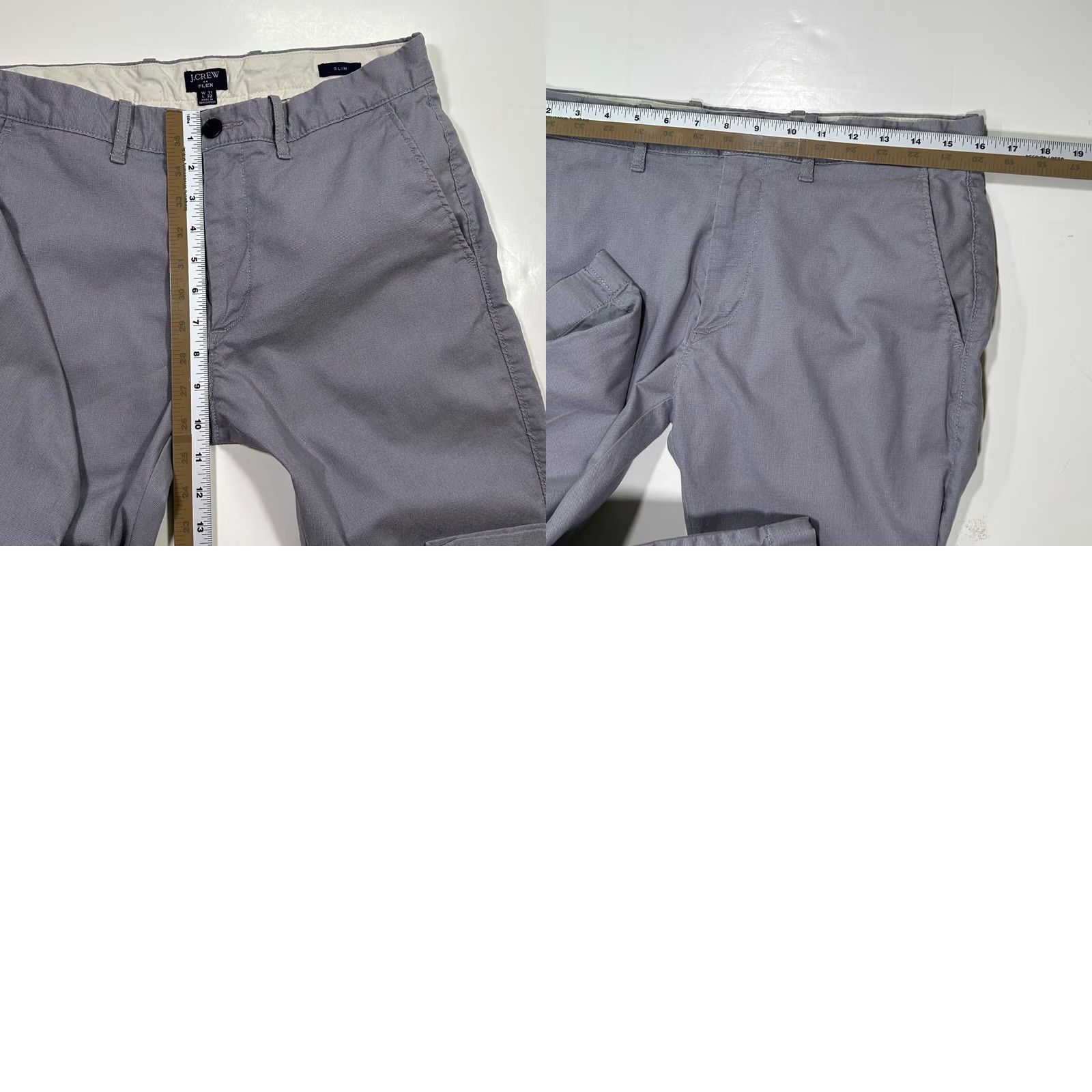 J.Crew J.Crew Flex Slim Chinos Pants Gray Stretch Casual Everyday Men's 31x32 Size US 31 - 8 Thumbnail