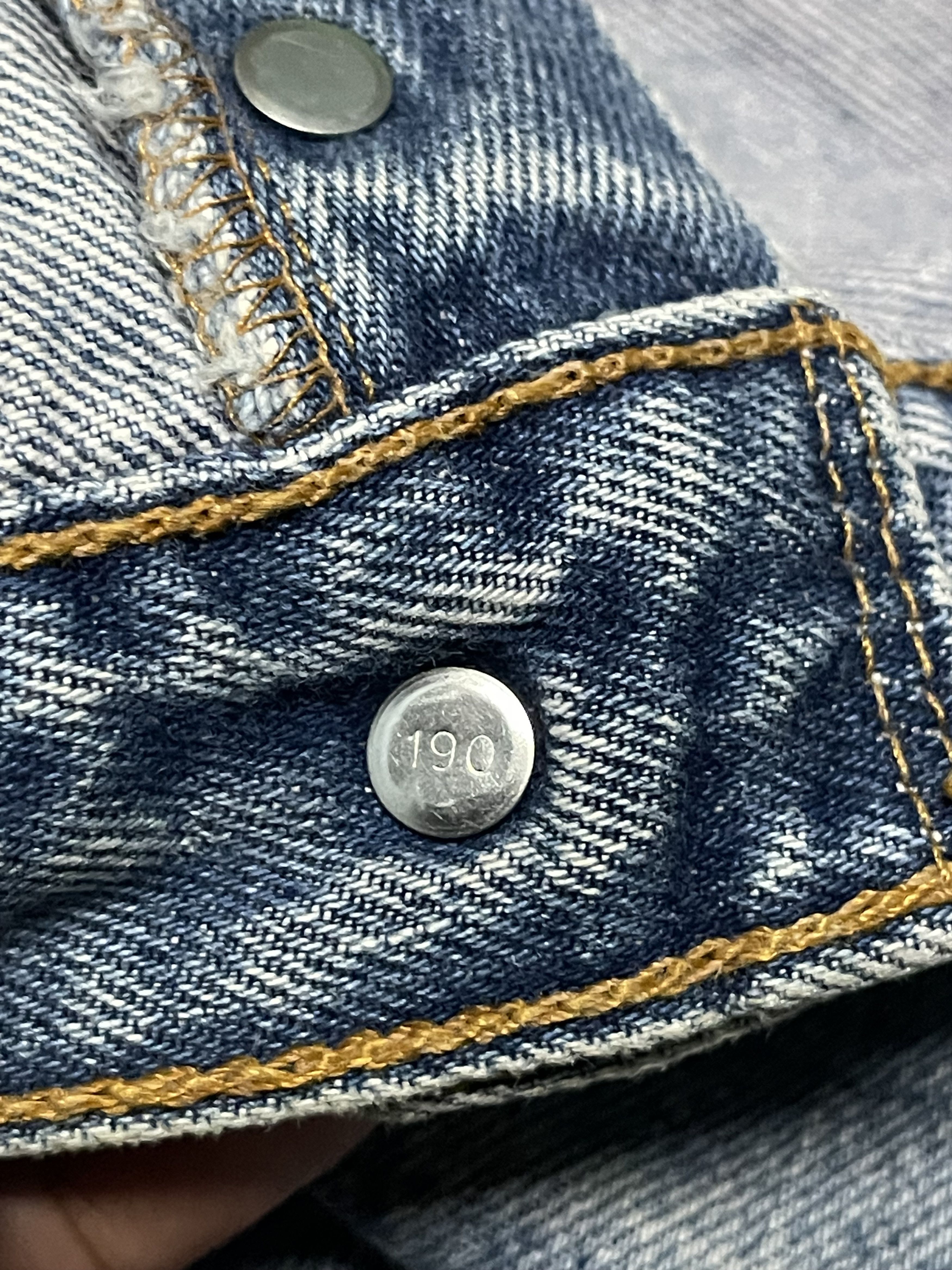 Vintage Levis 501 blue jeans