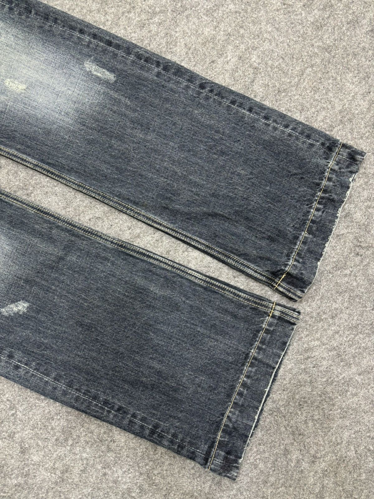 Japanese Brand × Seditionaries 💥Flare💥Insane Urban Craft Unfinishd Edge Distrssd Denim F475 Size US 34 / EU 50 - 12 Thumbnail