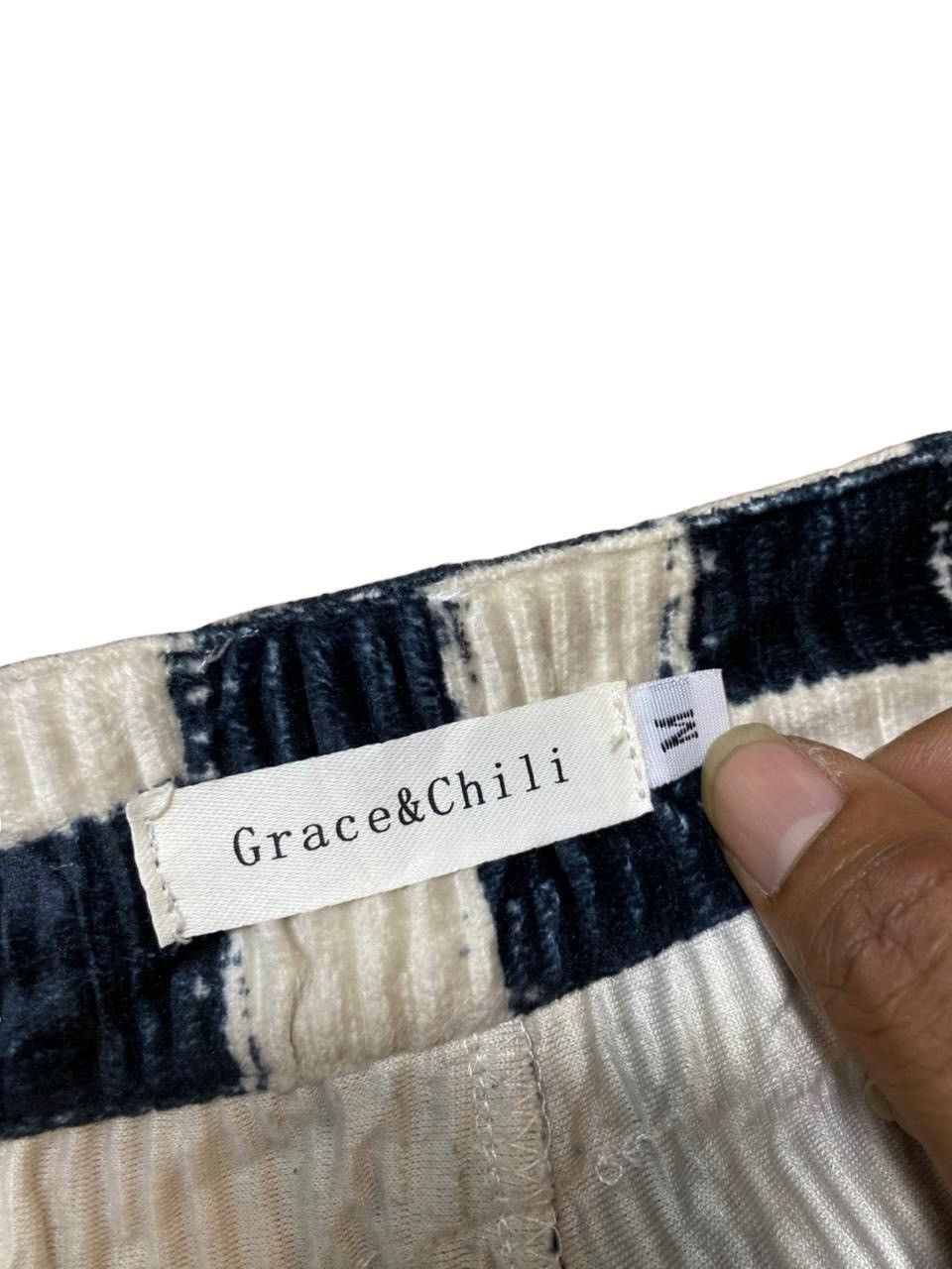 Beauty Beast 2000s Grace&Chili Checkerboard Corduroy Flared Pants Y2K Size US 27 - 5 Thumbnail