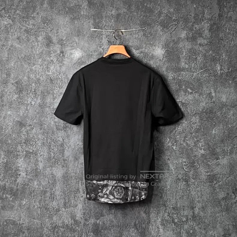 Versace Versace Black cotton panelled short sleeves Size US XS / EU 42 / 0 - 2 Thumbnail