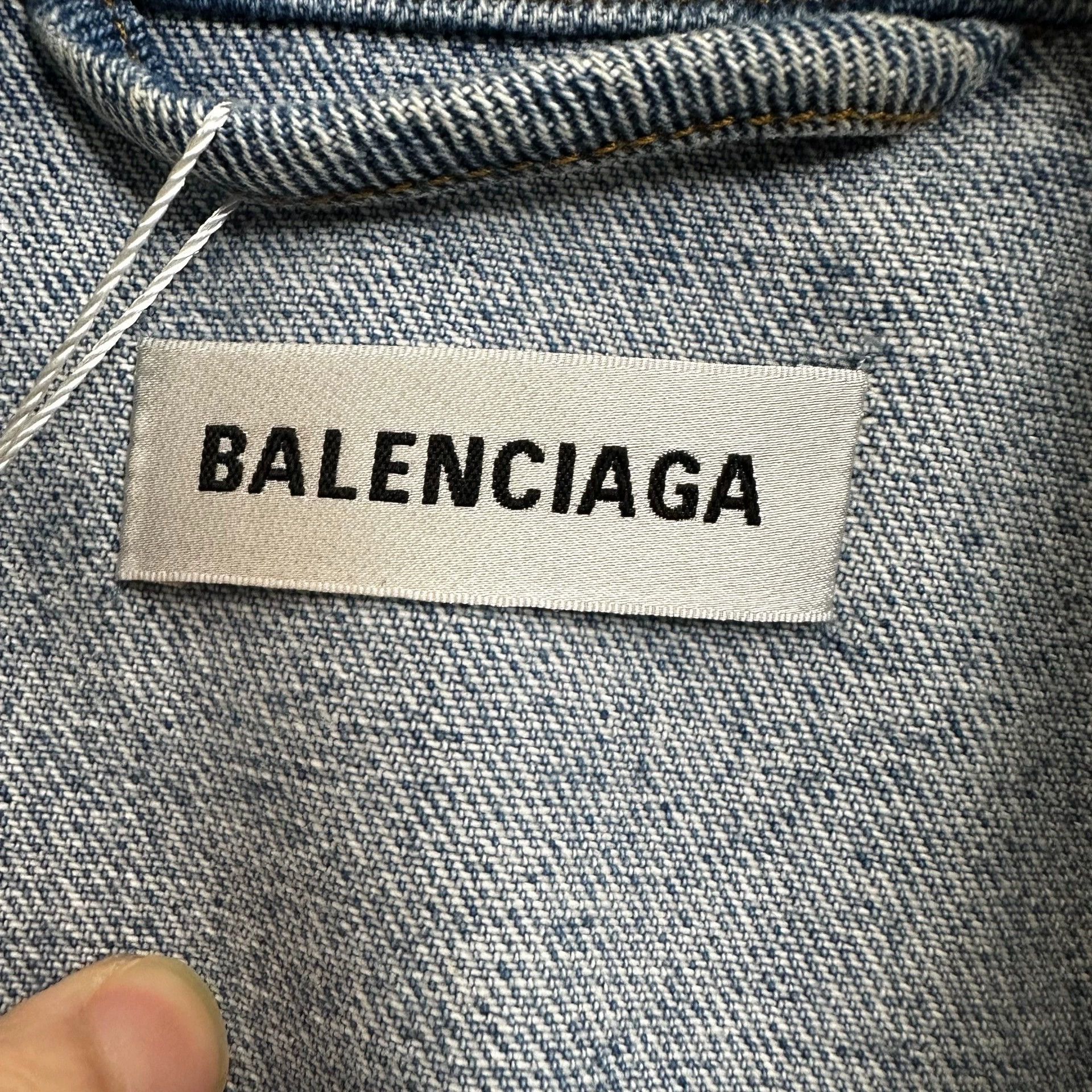 Balenciaga balenciaga moss print denim jacket size 34 Size US S / EU 44-46 / 1 - 3 Thumbnail