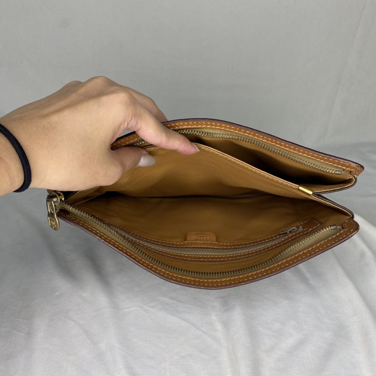 Celine × Vintage Celine Macadam Leather Clutch Size ONE SIZE - 7 Thumbnail