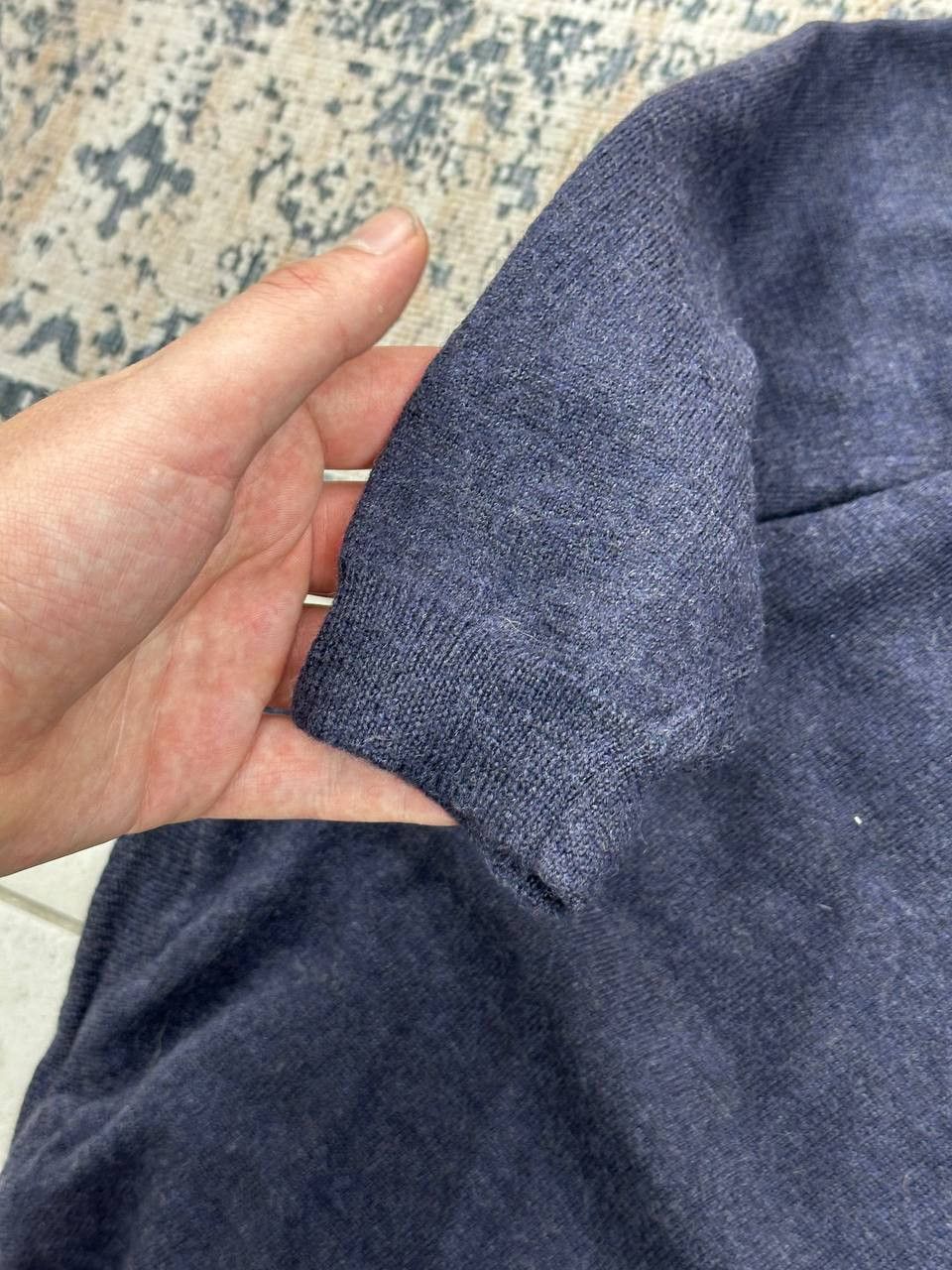 OSKA Luxury Oska Asymetric Virgin Wool Navy Sweater Size S Size XS / US 0-2 / IT 36-38 - 8 Thumbnail