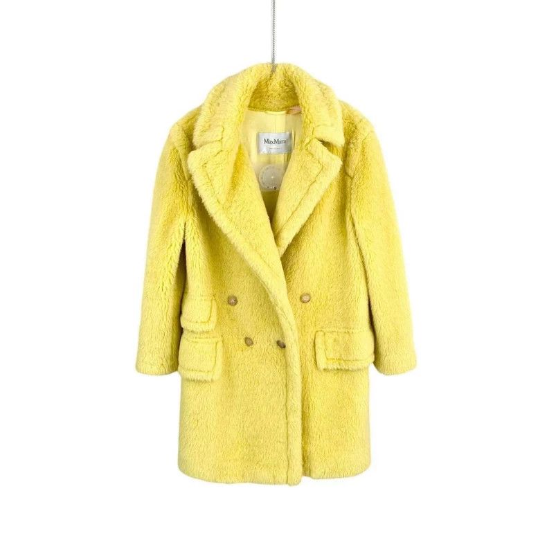 Max Mara Max Mara Lemon yellow teddy coat with presbyopia inside Size M / US 6-8 / IT 42-44 - 1 Thumbnail