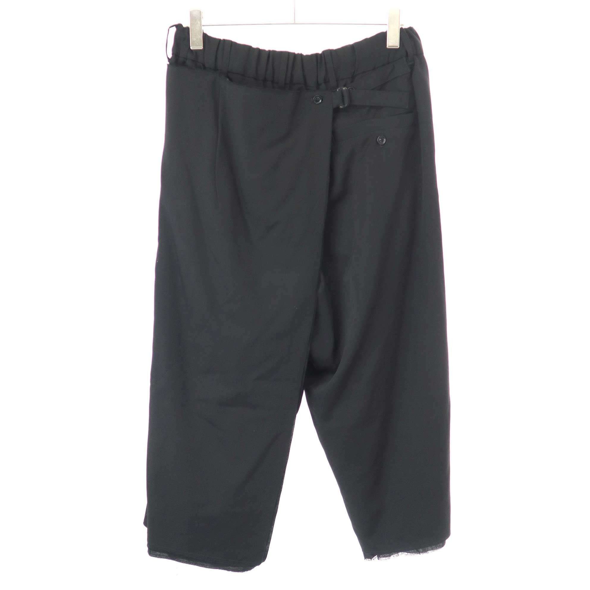 Yohji Yamamoto Yohji Yamamoto Pour Homme15AWTriple Layered Wide Wrap Pants Size US 32 / EU 48 - 2 Thumbnail