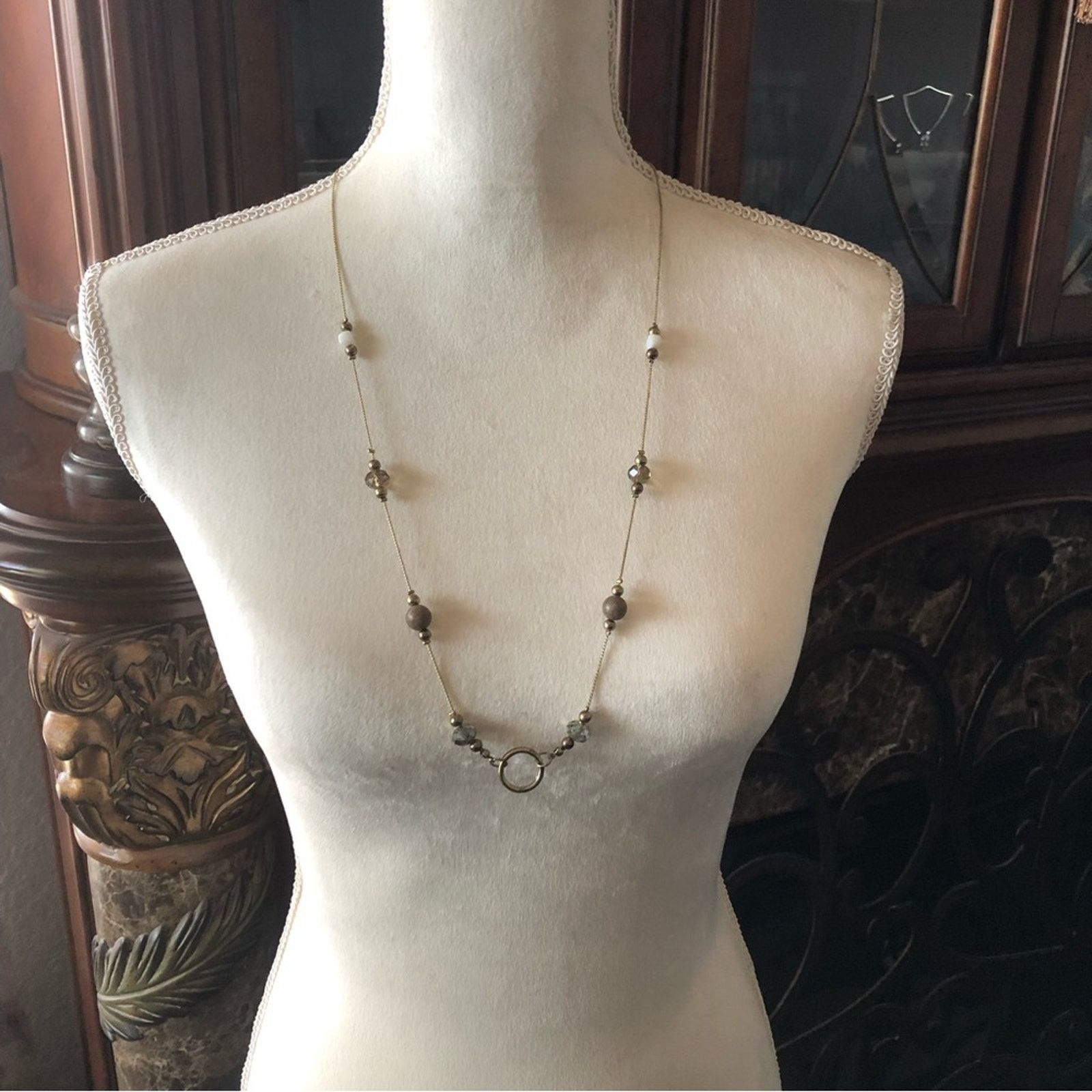 Jewelry Elegant minimalistic beaded gold tone chain necklace NWT Size ONE SIZE - 5 Thumbnail