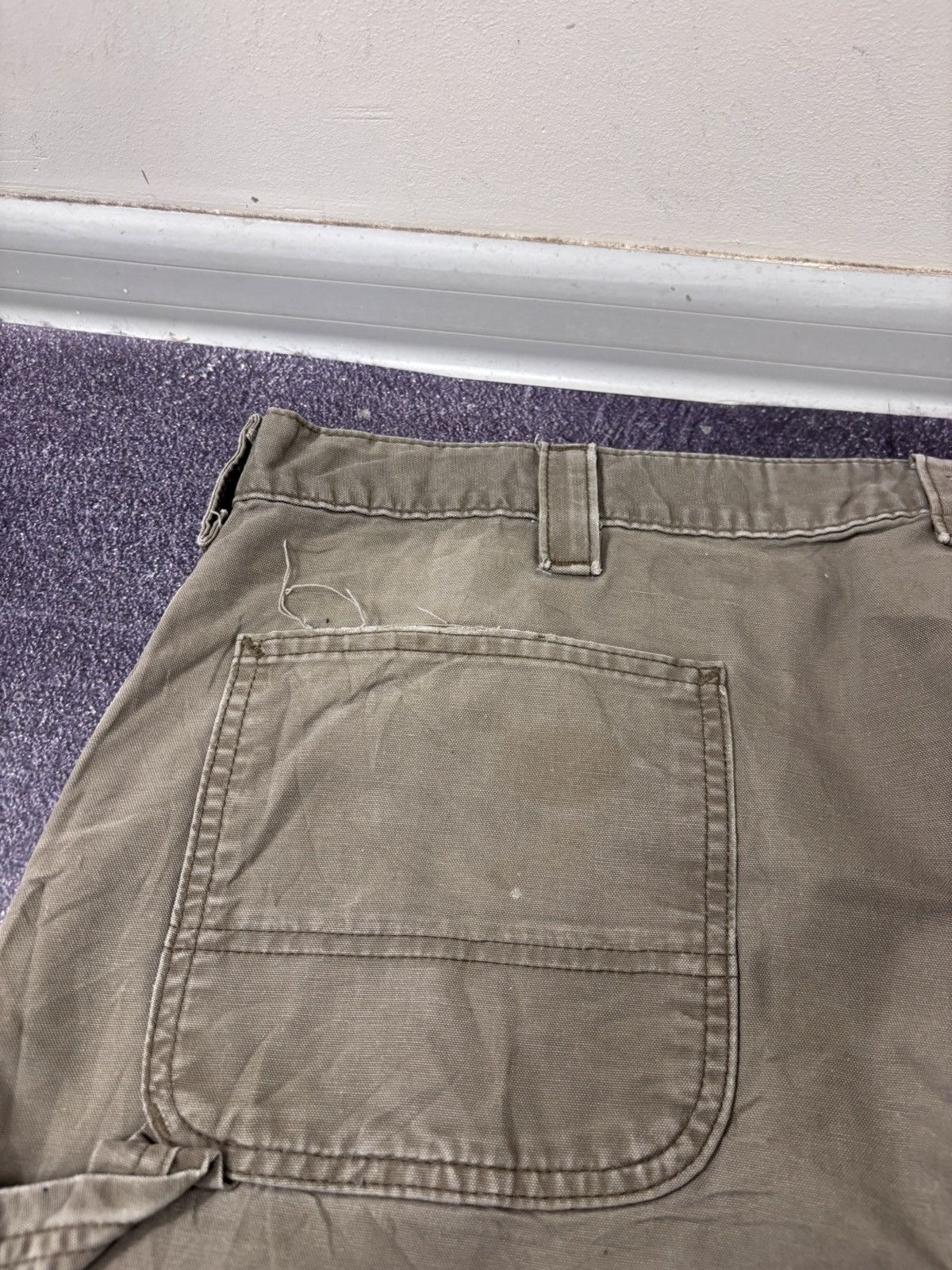Carhartt Vintage Carhartt Original Dungaree Fit Khaki Baggy Pants Size US 42 / EU 58 - 6 Thumbnail