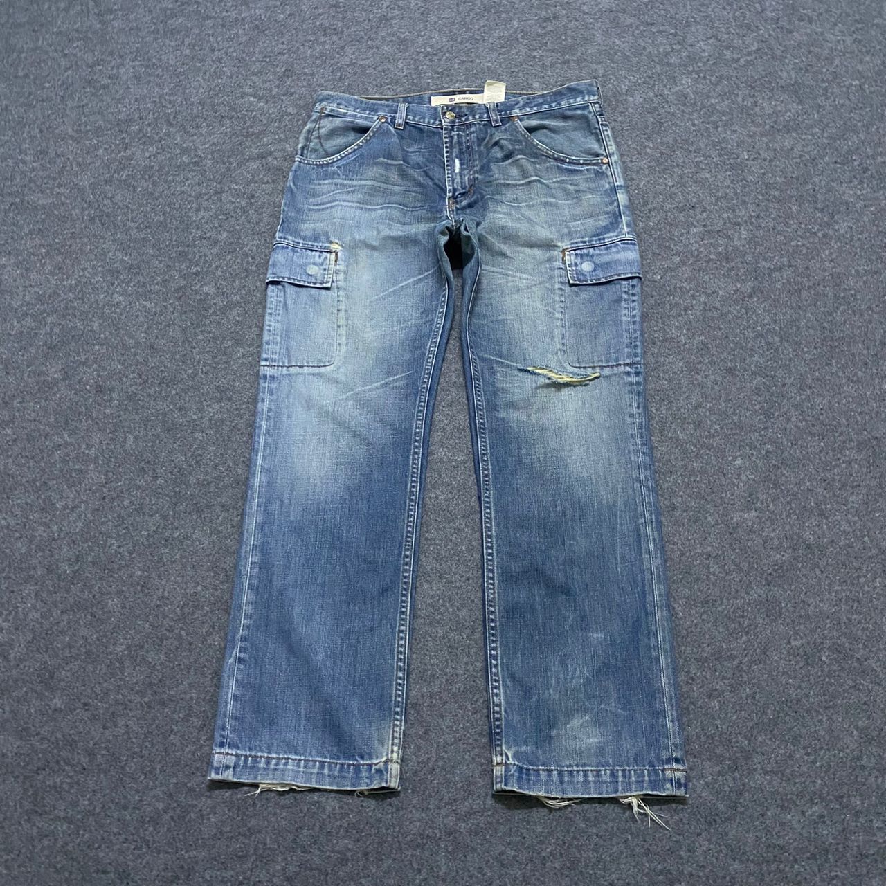 Gap 💥Best Offer💥Vintage Gap Slim Cargo Denim Size US 36 / EU 52 - 1 Thumbnail