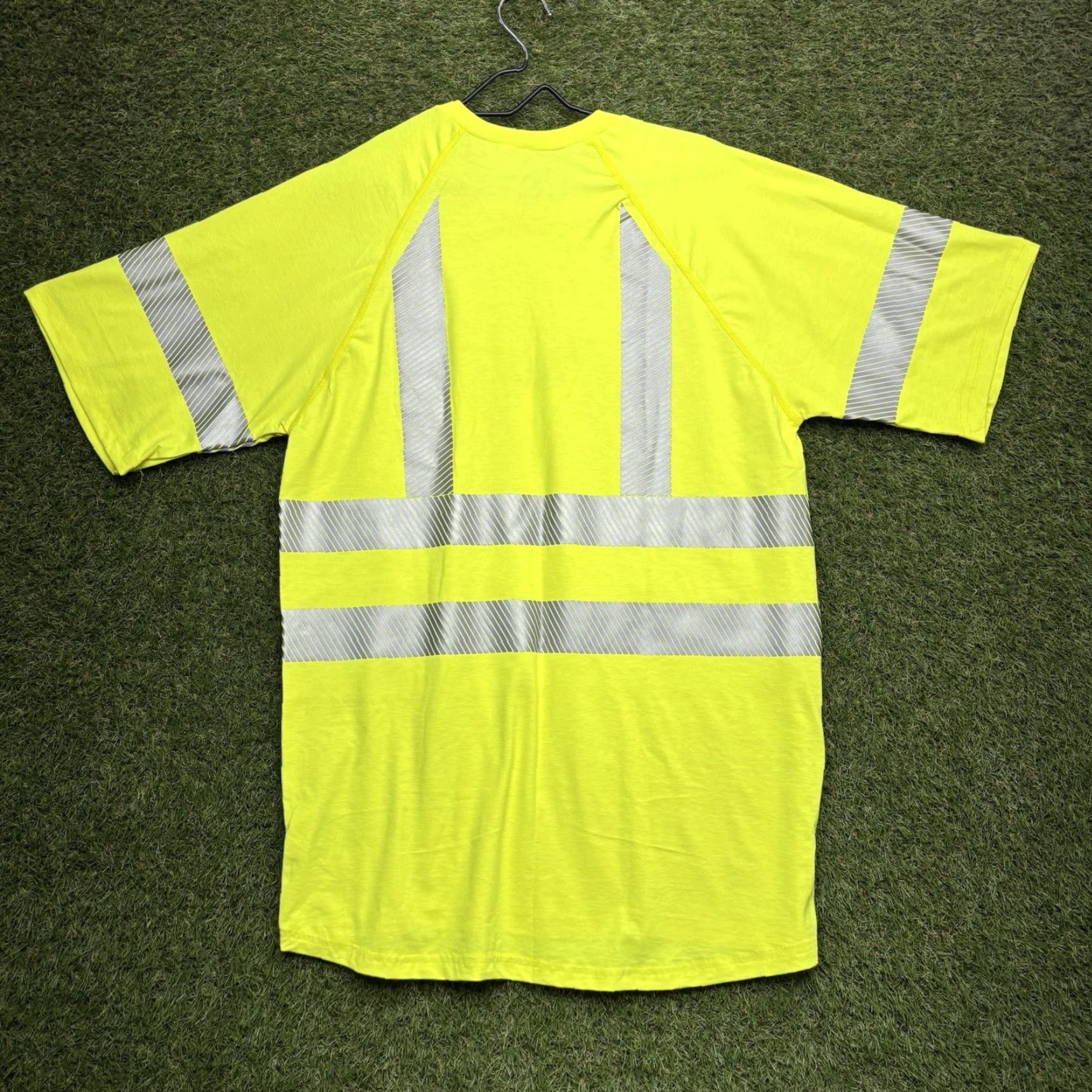 Vintage DRIFIRE Hi-Viz Shirt Mens Large Tall Fire Resistant Modacrylic Blend Yellow Retail Workwear NS Asphalt? (ignore) Size US L / EU 52-54 / 3 - 2 Thumbnail