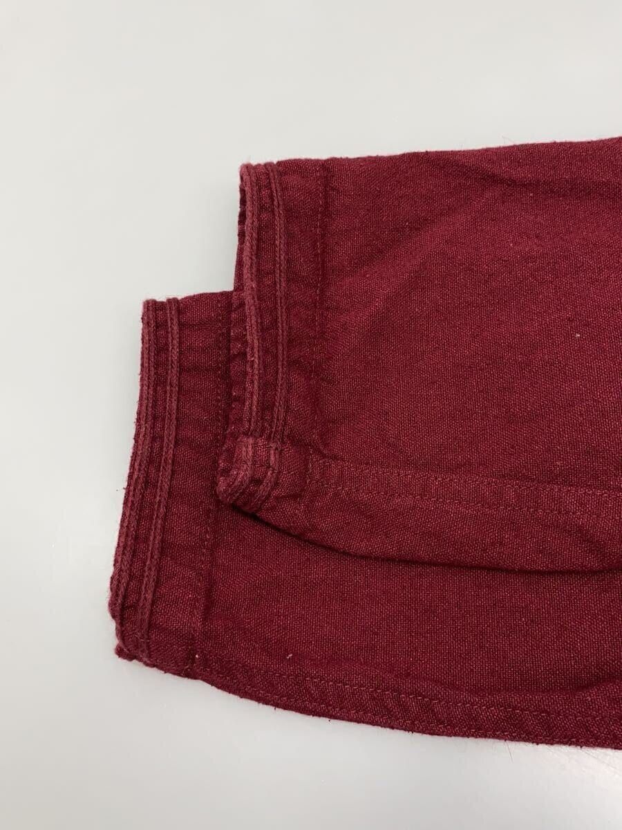 Visvim Visvim Linen Long Sleeve Shirt Bordeaux Plain Size US L / EU 52-54 / 3 - 6 Thumbnail
