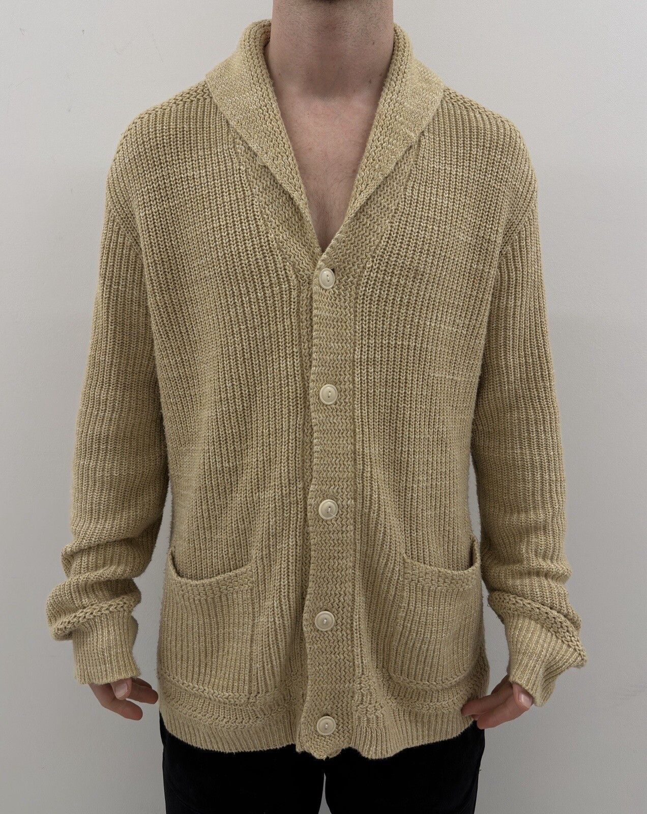 Polo Ralph Lauren POLO RALPH LAUREN MENS CARDIGAN KNIT SWEATER COTTON Size US XL / EU 56 / 4 - 1 Thumbnail