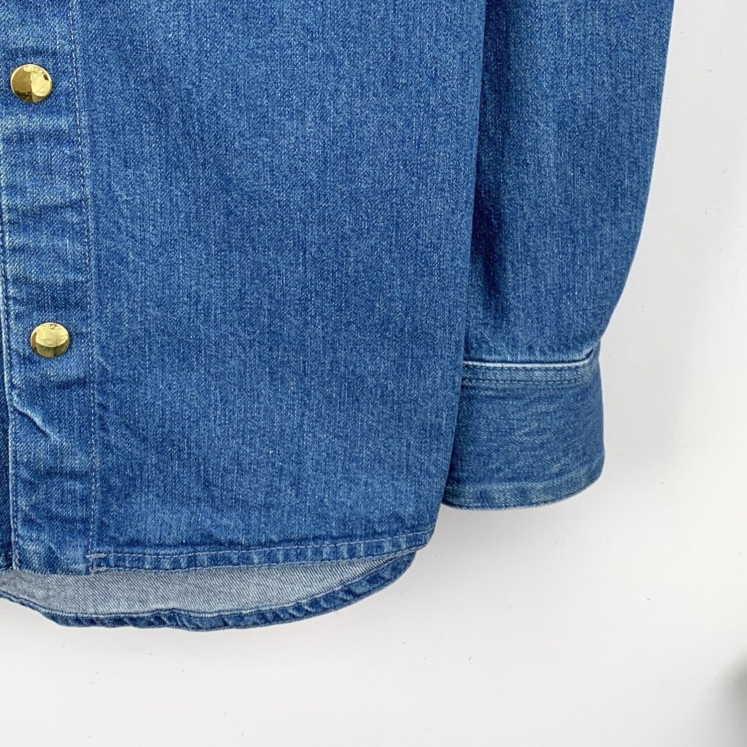 Gucci Gucci Striped Web Cotton Denim Shirt Size 46 (S) Size US S / EU 44-46 / 1 - 4 Thumbnail