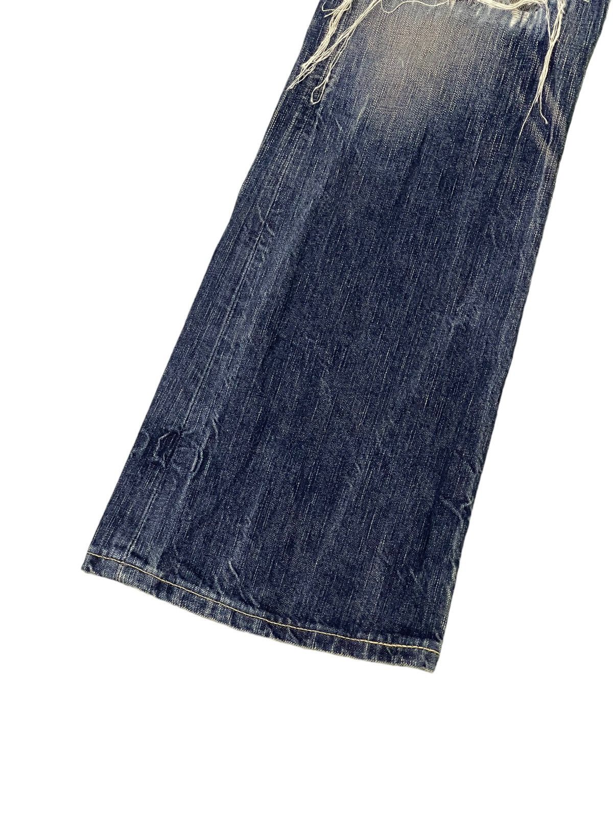 Edwin Flare Jeans Edwin Japan Distress Low Rise Boot Cut 7🟦0 Size US 31 - 5 Thumbnail