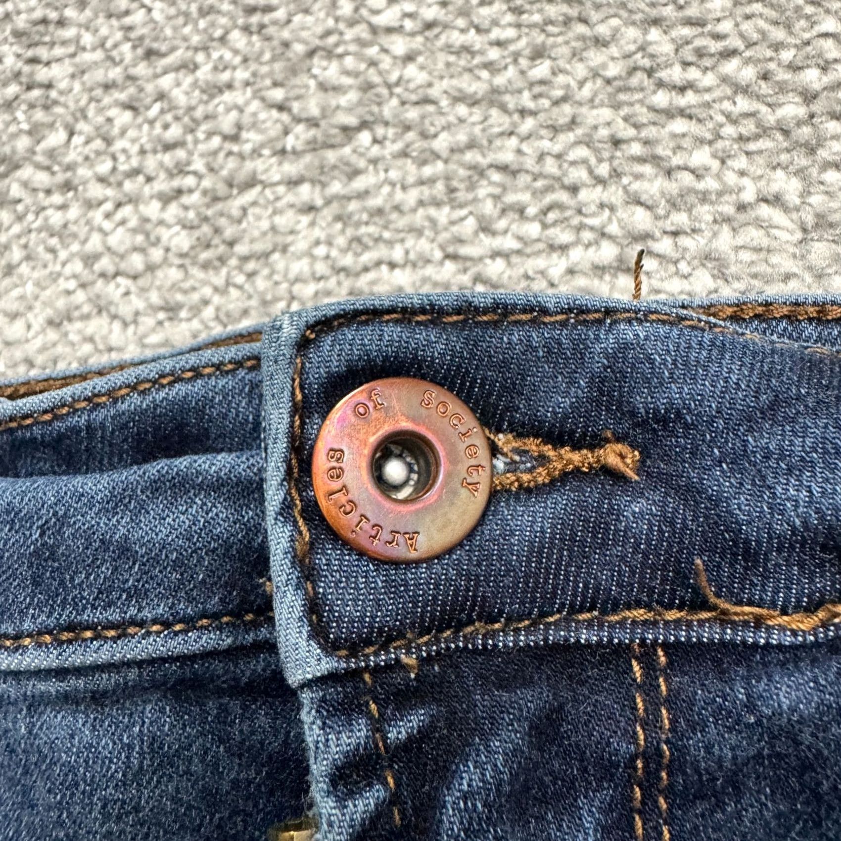 Vintage Articles Of Society Mya Mid Rise Skinny Denim Jeans Womens 28 Blue West End Cut City Streetwear 28 in Blue Womens Jeans Skinny Size 28" / US 6 / IT 42 - 3 Thumbnail
