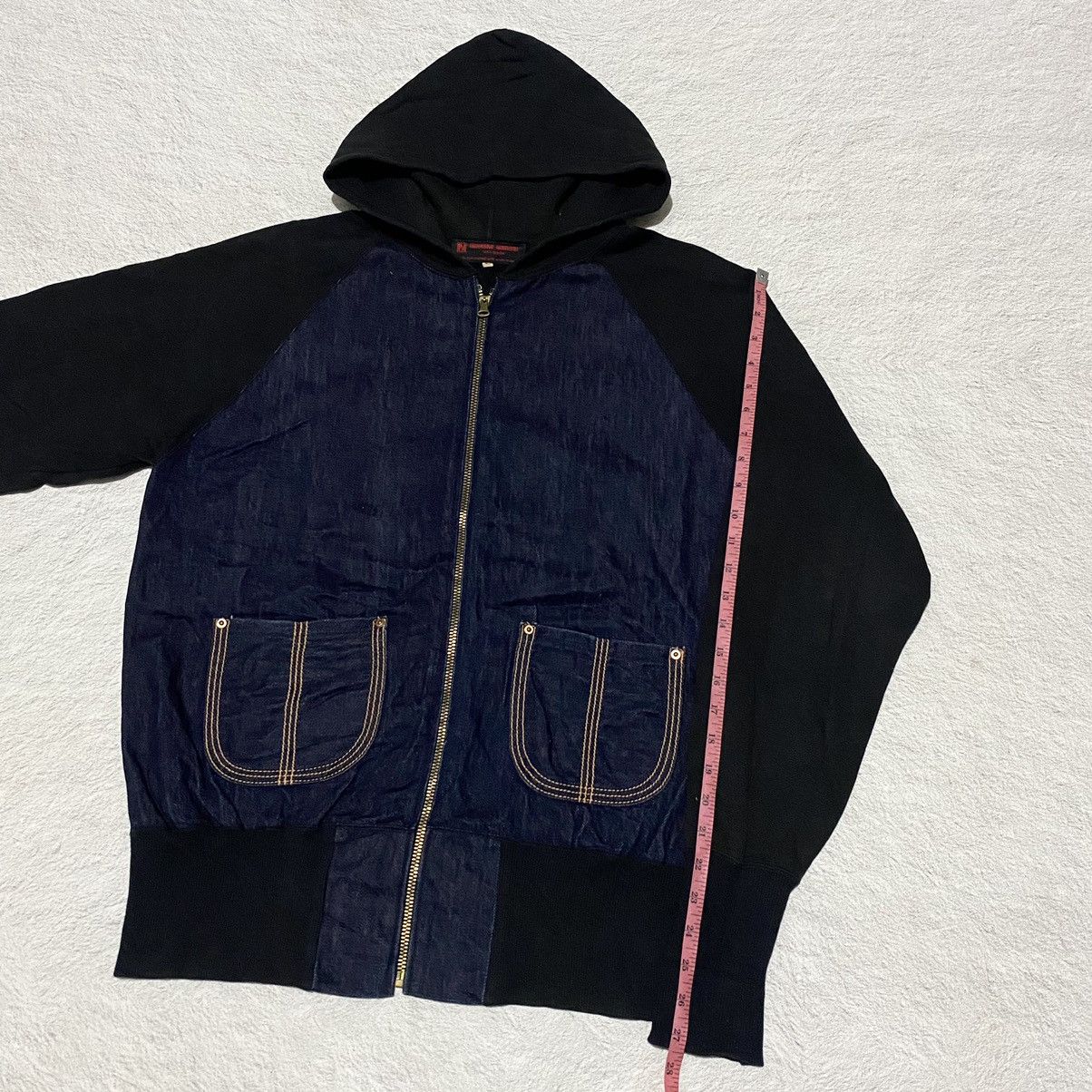 Evisu 🔥RARE🔥 Vintage Evisu Hidehiko Yamane Denim Ziphoodie Size US M / EU 48-50 / 2 - 5 Thumbnail