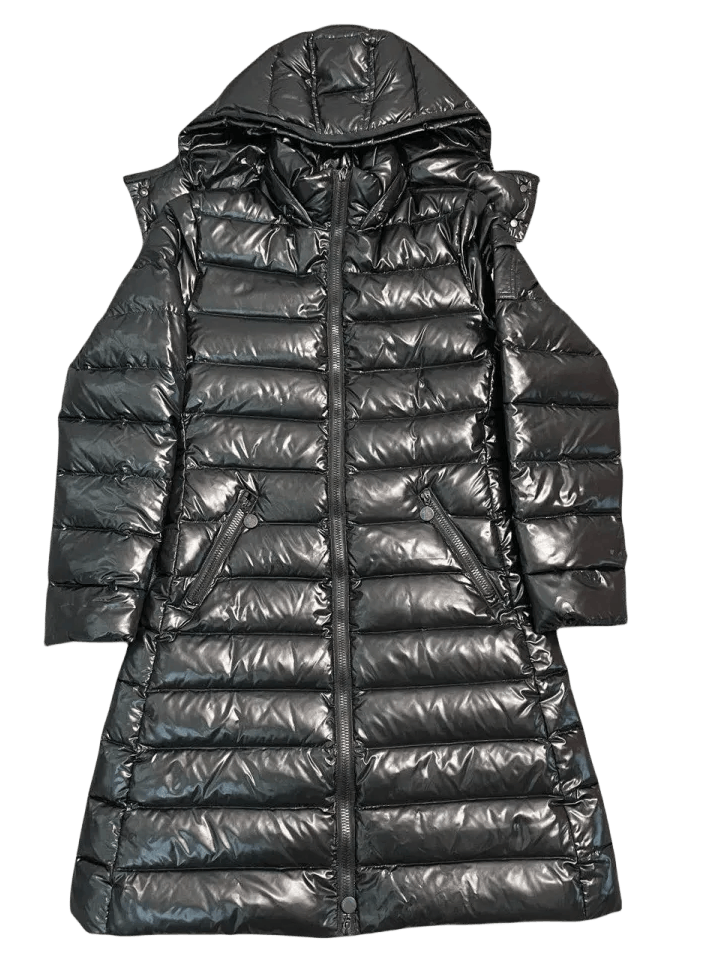 Moncler Moncler Solid Quilted Long Hooded Down Jacket Size US M / EU 48-50 / 2 - 1 Thumbnail