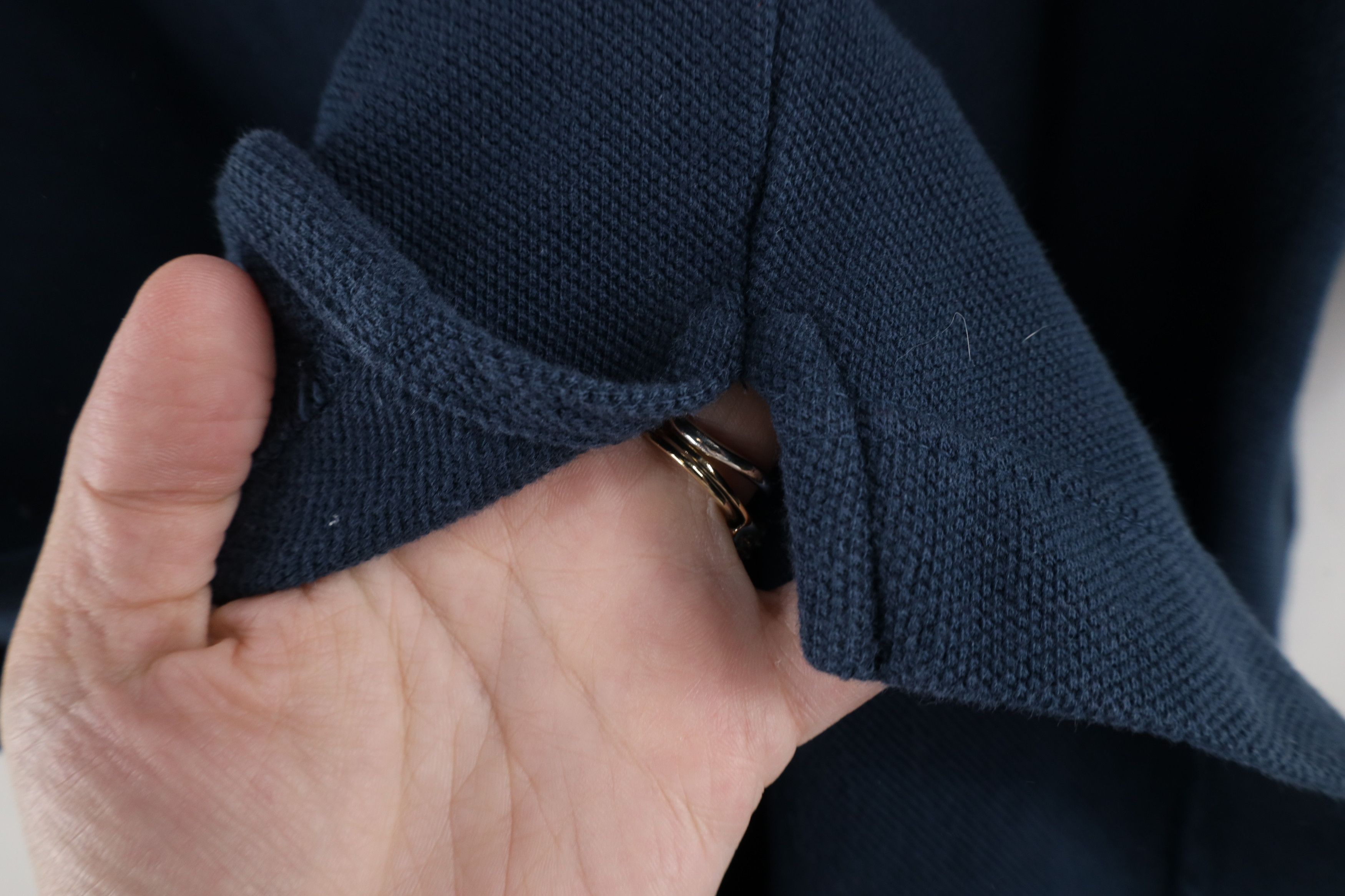 Levi's × Vintage Vintage 90s Levis Spell Out Pique Cotton Collared Polo Shirt Size US S / EU 44-46 / 1 - 6 Thumbnail