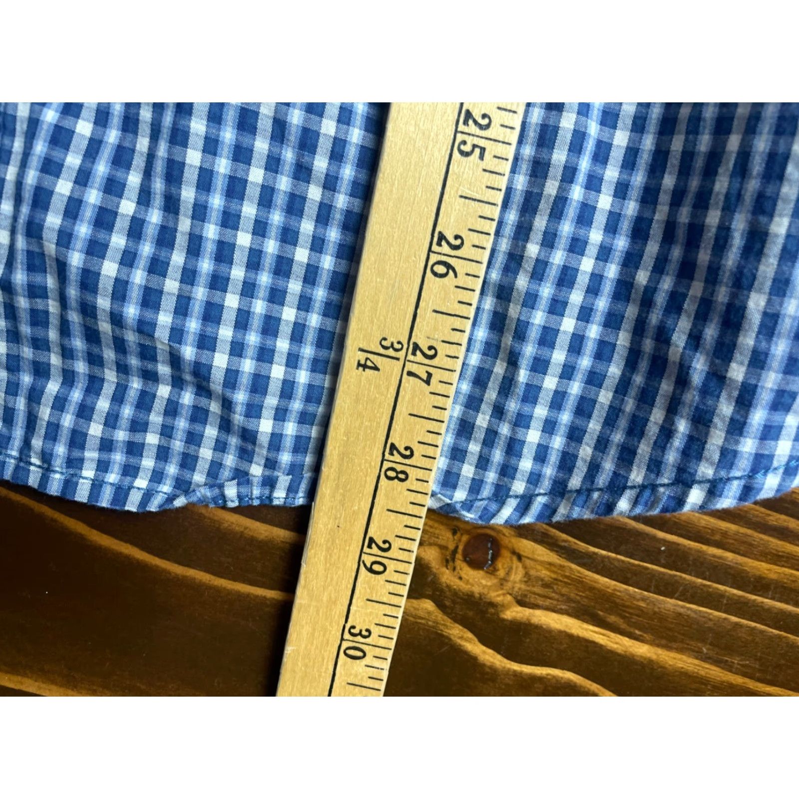 Dockers DOCKERS Shirt Men Medium Blue White Check Button Up Short Sleeve Pocket Size US M / EU 48-50 / 2 - 5 Thumbnail