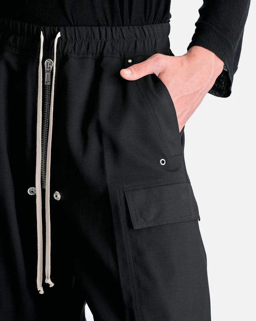 Rick Owens o1s1v1r1oon0925 Cargo Belas Pants in Black Size US 36 / EU 52 - 5 Thumbnail
