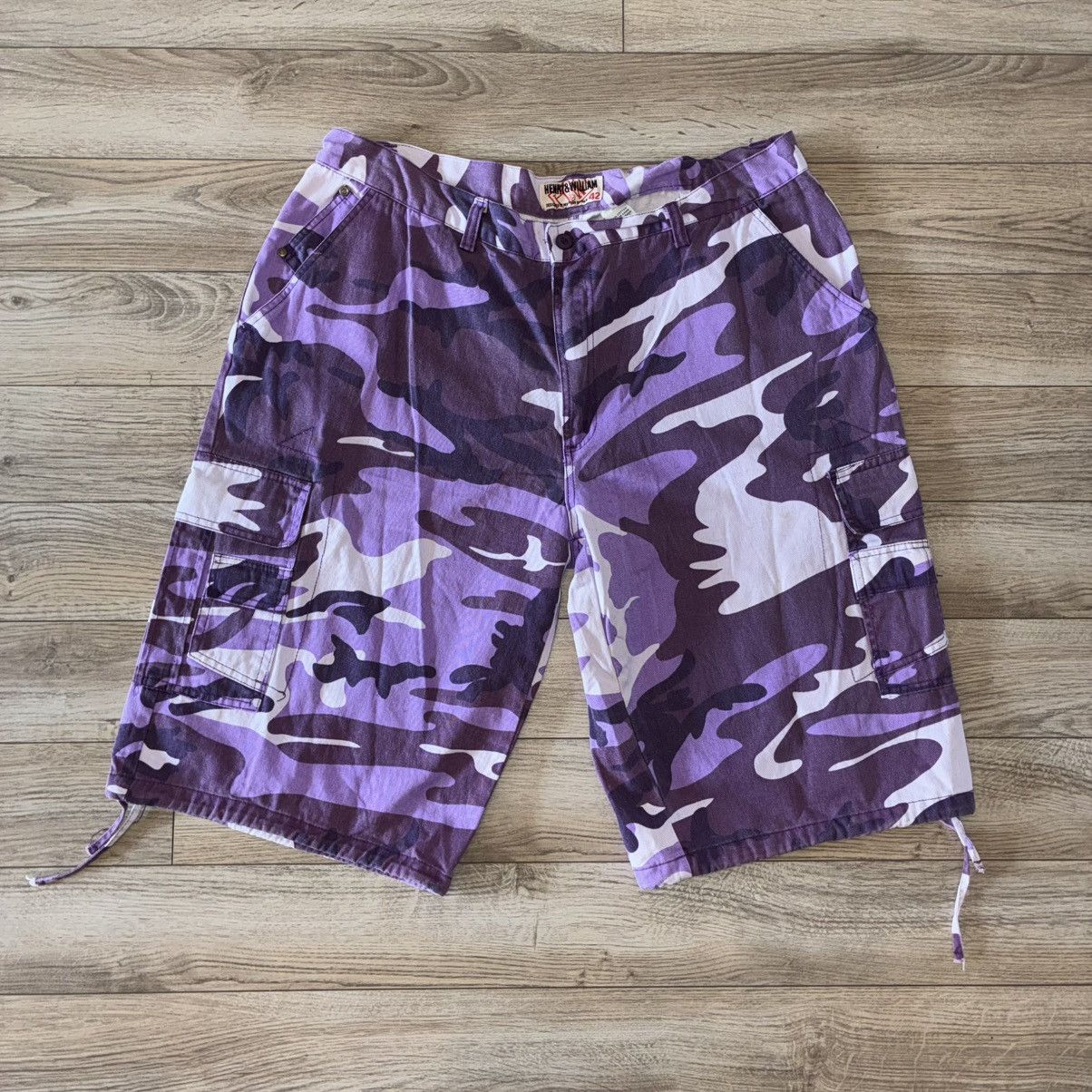 Other Purple camo cargo shorts Size US 38 / EU 54 - 1 Thumbnail