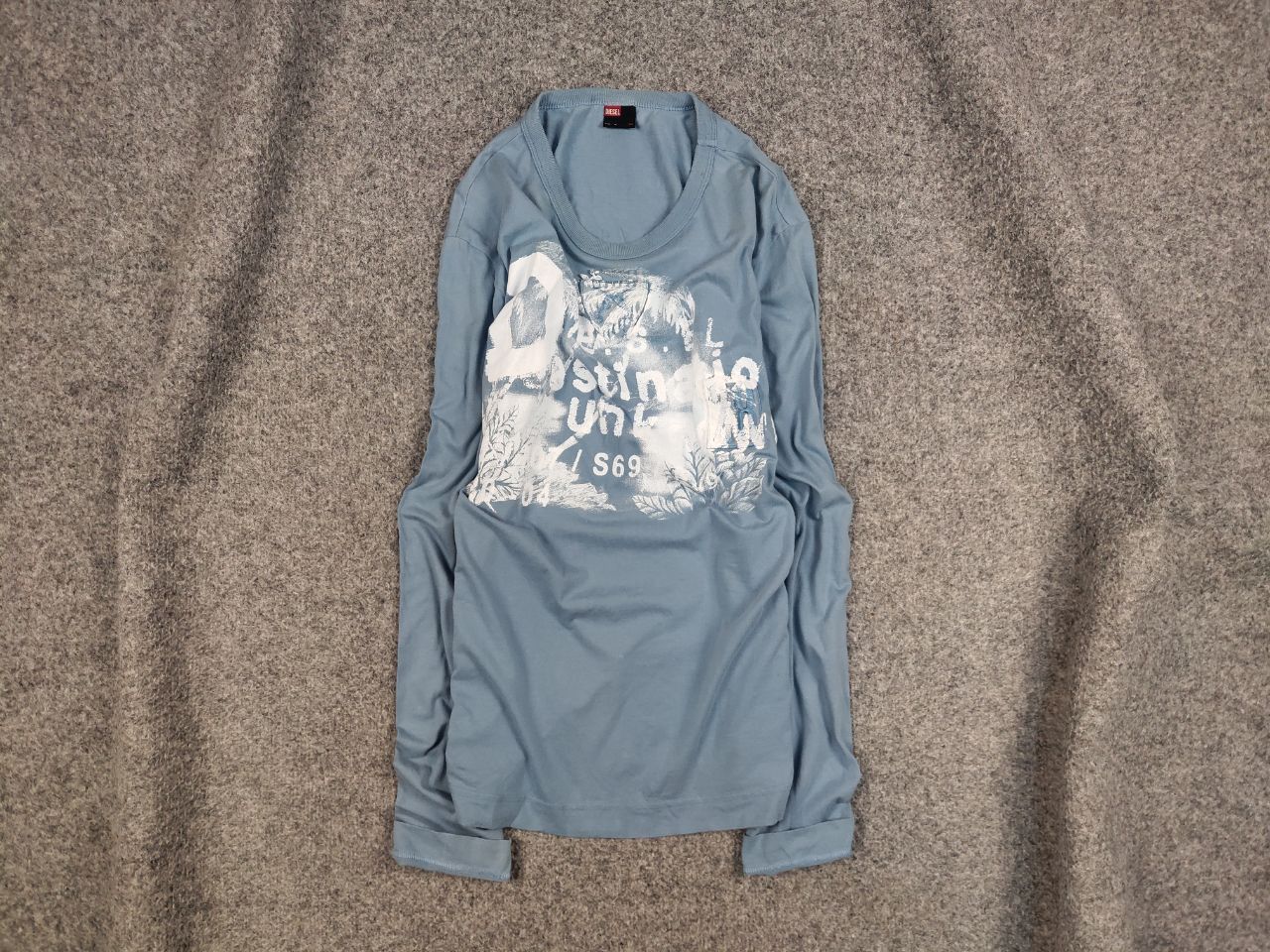 Diesel Vintage Diesel Light Long Sleeve Paint Logo Y2k Style Hype Size US M / EU 48-50 / 2 - 1 Thumbnail