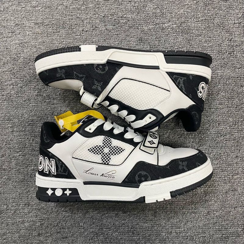 Louis Vuitton Louis Vuitton Classic Trainer Sneakers in Black and White - Size US 6.5 / EU 39-40 - 7 Thumbnail