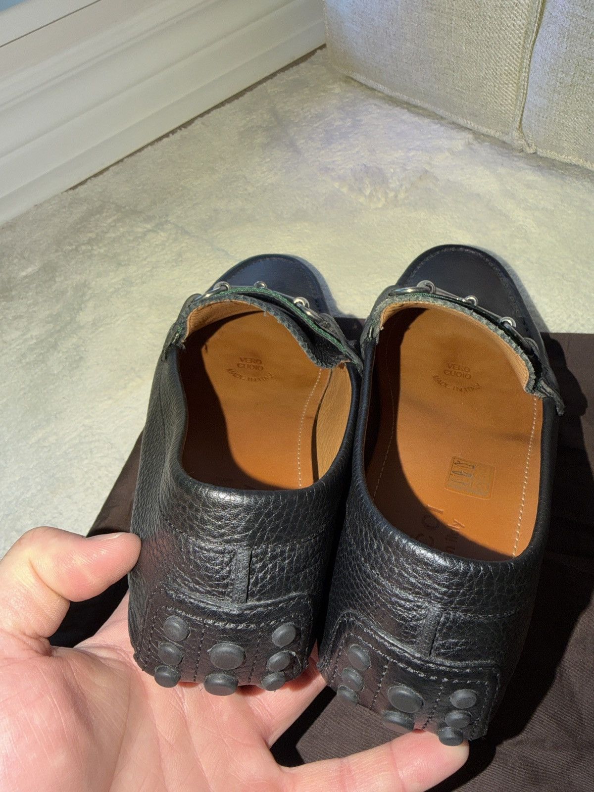 Gucci Gucci driving loafer Mint Condition Size US 8 / EU 41 - 6 Thumbnail