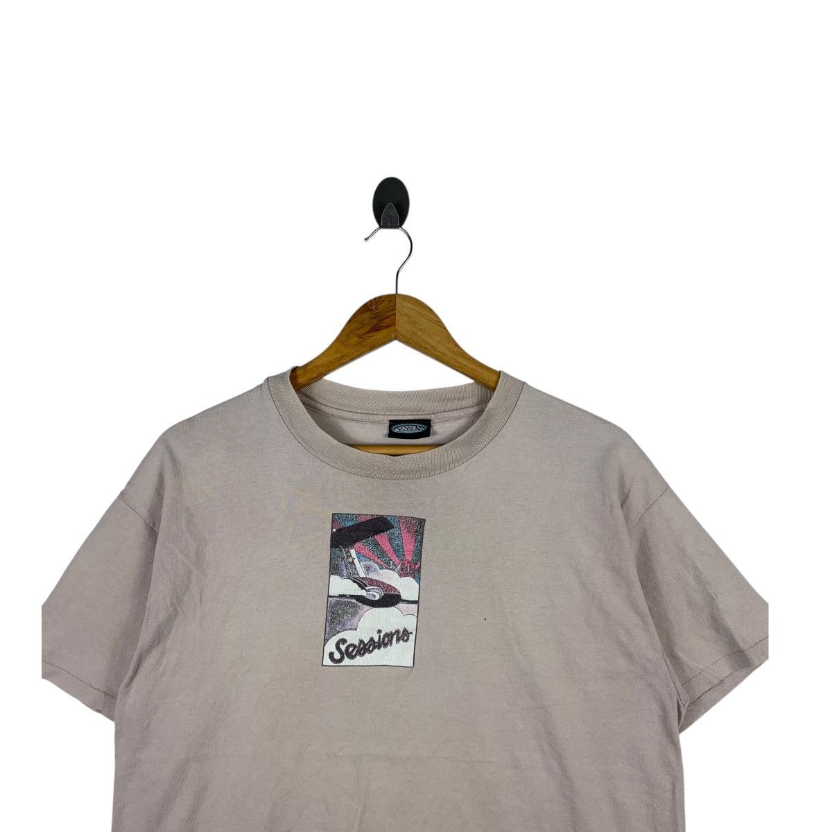 Sessions × Vintage Vintage SESSIONS Streetwear Skateboard Made In Usa T-Shirt Size US M / EU 48-50 / 2 - 2 Thumbnail