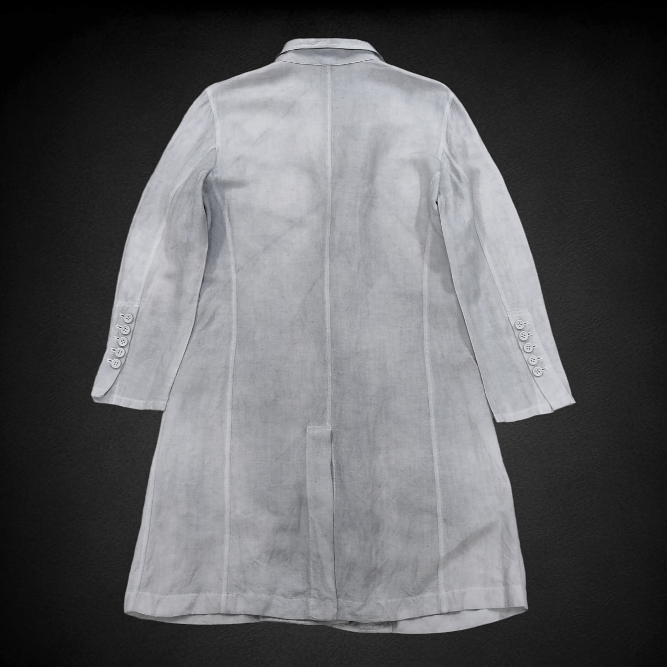 Mostly Heard Rarely Seen × Yohji Yamamoto NOCTURNE #22 C SHARP MINOR Light Trench Coat Jacket Size S / US 4 / IT 40 - 17 Thumbnail