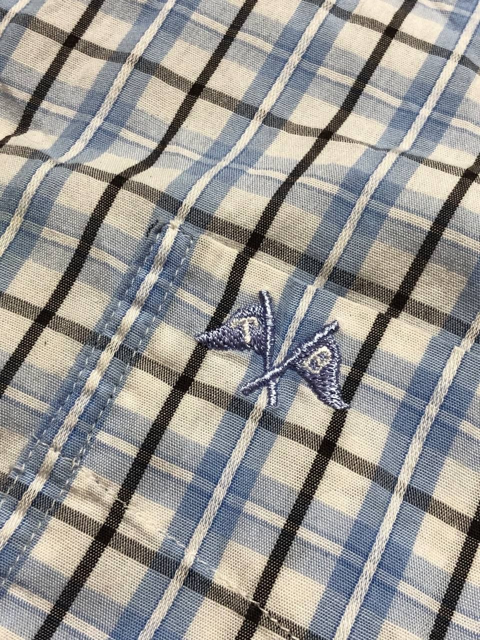 Burberry Vintage Thomas Burberry Checkered Button Up Shirt Size L Size US L / EU 52-54 / 3 - 7 Thumbnail