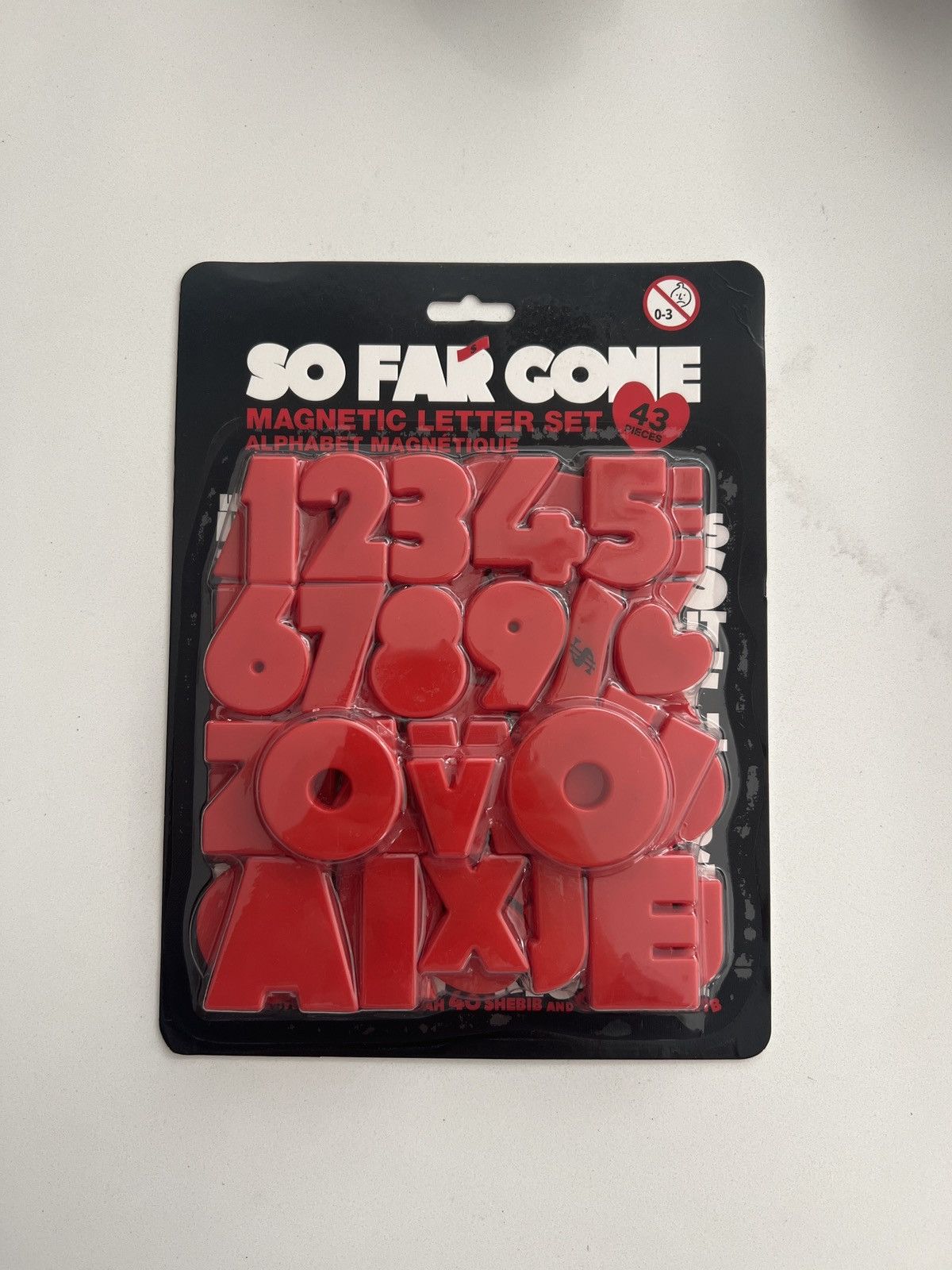 Drake DRAKE OVO SO FARE GONE MAGNETIC LETTER SET ITS ALL A BLUR Size ONE SIZE - 1 Thumbnail