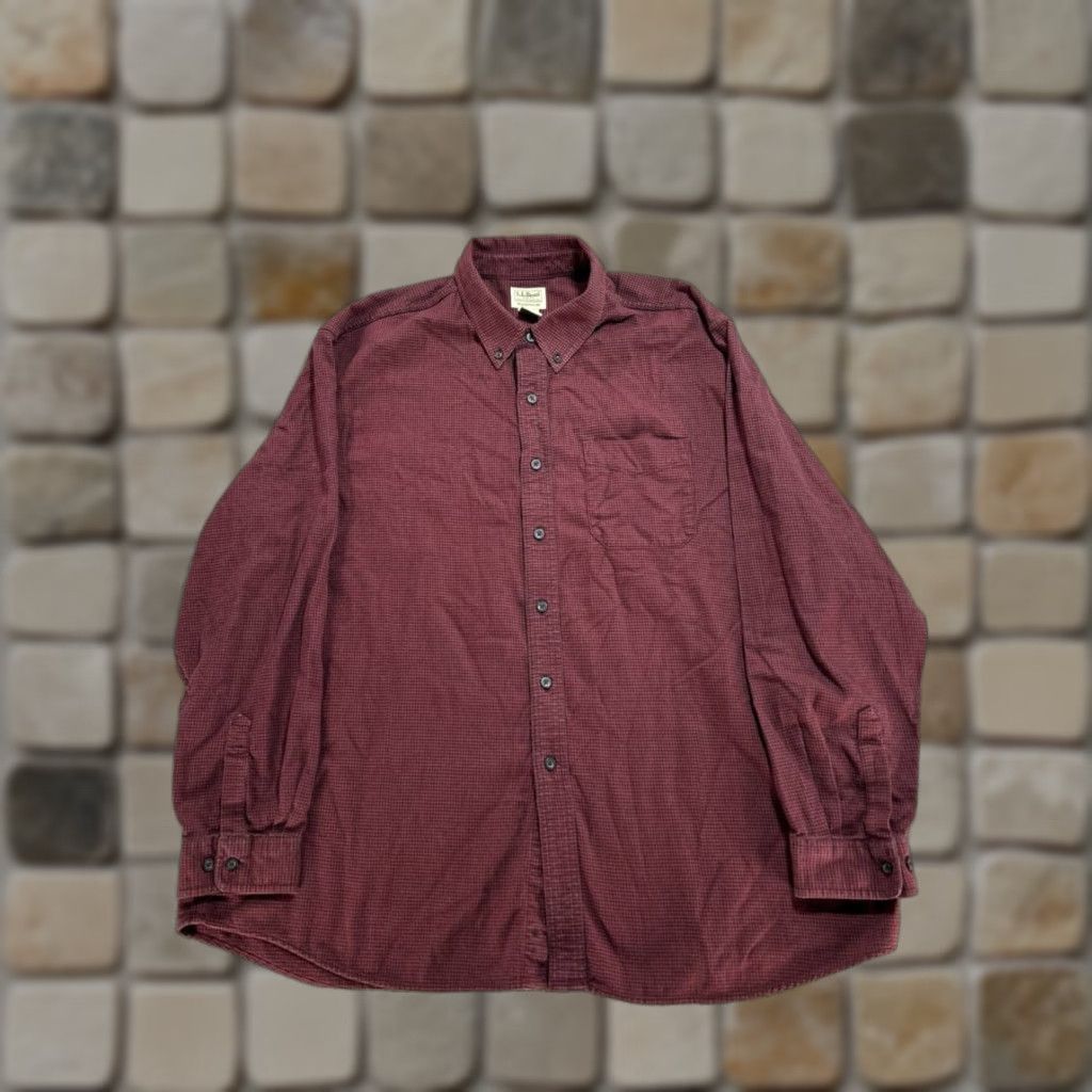Vintage VINTAGE L.L.Bean Wicked Good Flannel Shirt Mens 2XL Red Cotton Traditional Button-Front Shirt Size US XXL / EU 58 / 5 - 1 Thumbnail