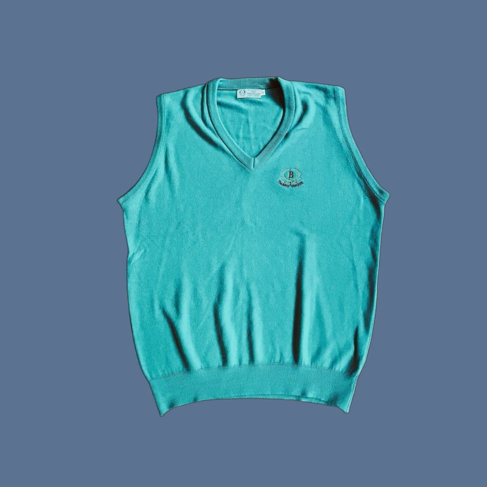 Vintage VINTAGE The Broadmoor Golf Shop Sweater Vest Men’s XL Green 90s Size US XL / EU 56 / 4 - 1 Thumbnail