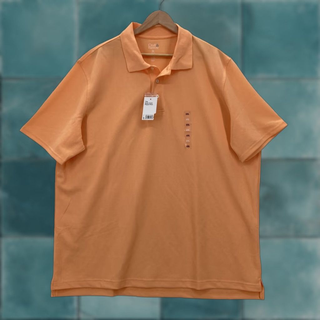 Croft & Barrow Croft & Barrow Polo Shirt Mens 2XL Short Sleeve Easy Care Pique Golf Casual NWT Salmon Buff Size US XXL / EU 58 / 5 - 1 Thumbnail
