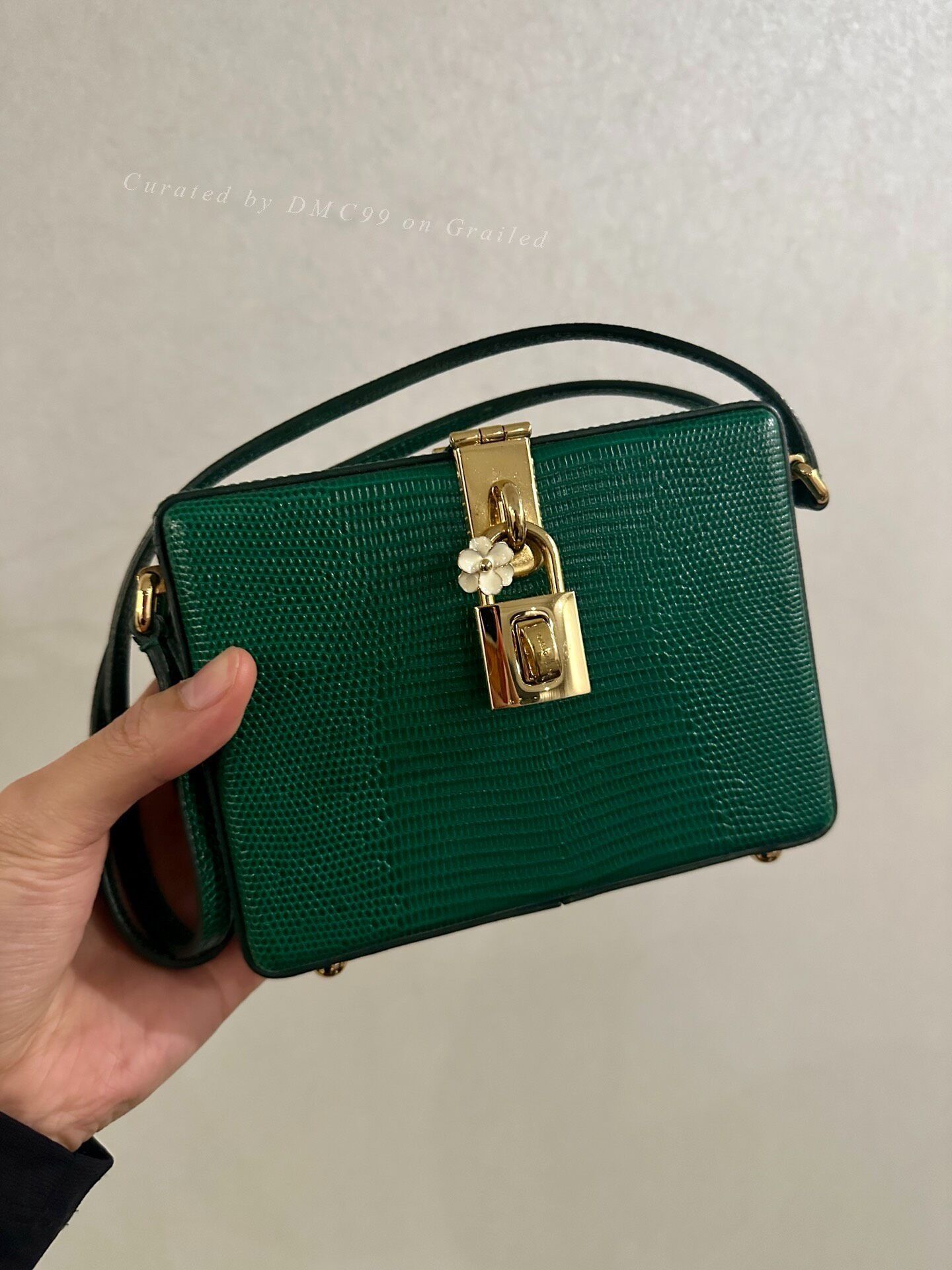 Dolce & Gabbana Dolce & Gabbana Lizard Skin Flower Box Bag Size ONE SIZE - 1 Thumbnail