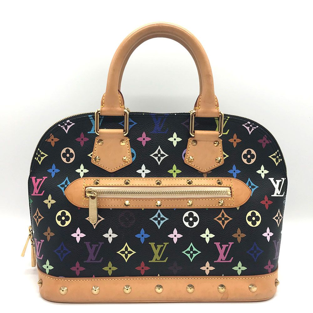 image of Louis Vuitton Handbag Alma Pm Monogram Multicolor Black, Women's