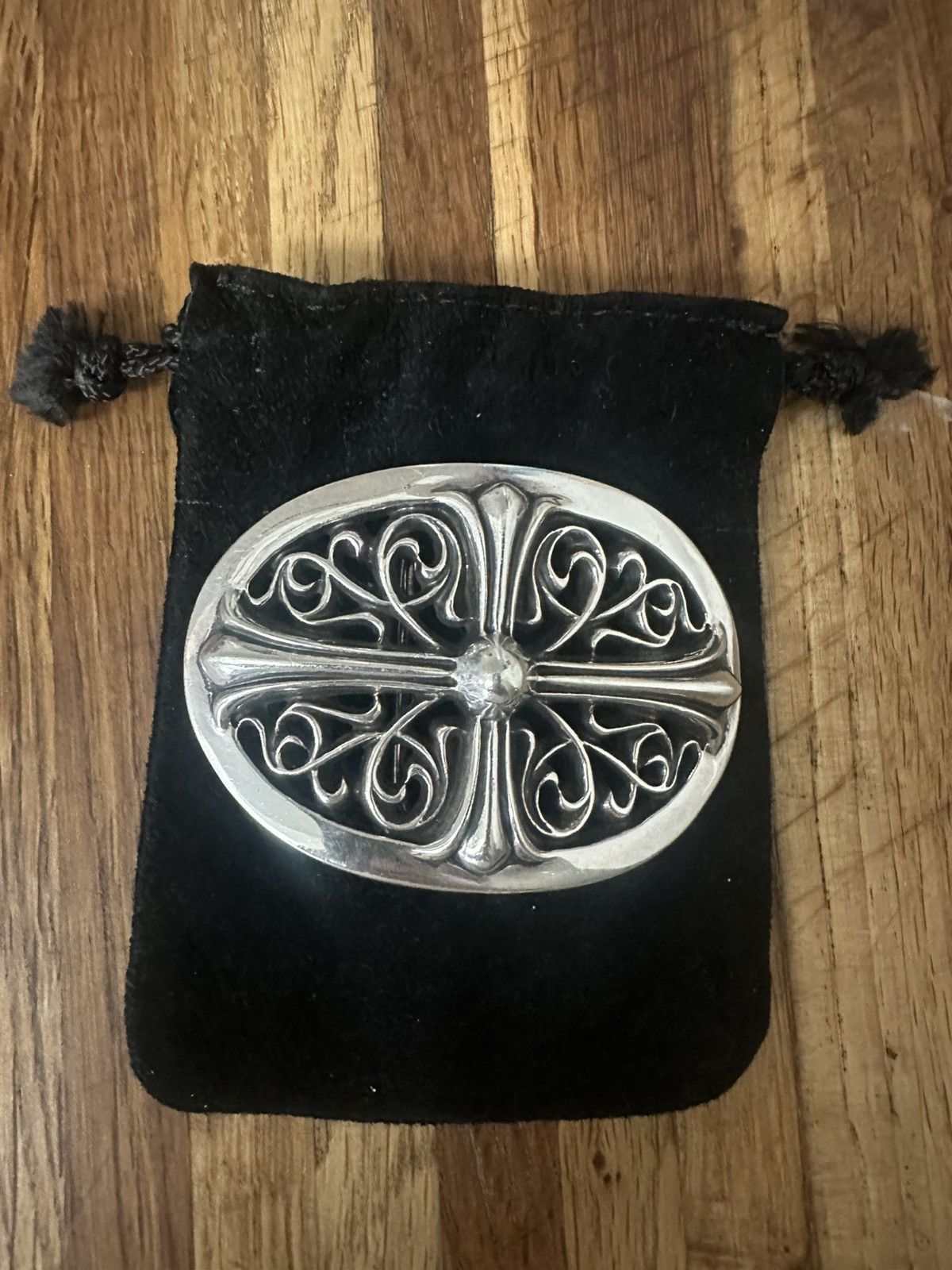 Louis Vuitton Belt Black Leather LV Logo Buckle