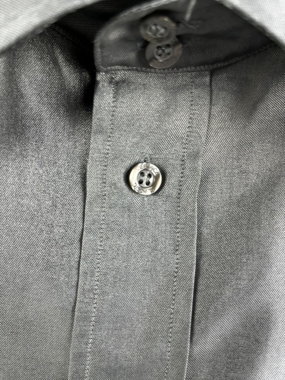Versace Versace silver button shirt vintage size L y2k Size US L / EU 52-54 / 3 - 6 Thumbnail