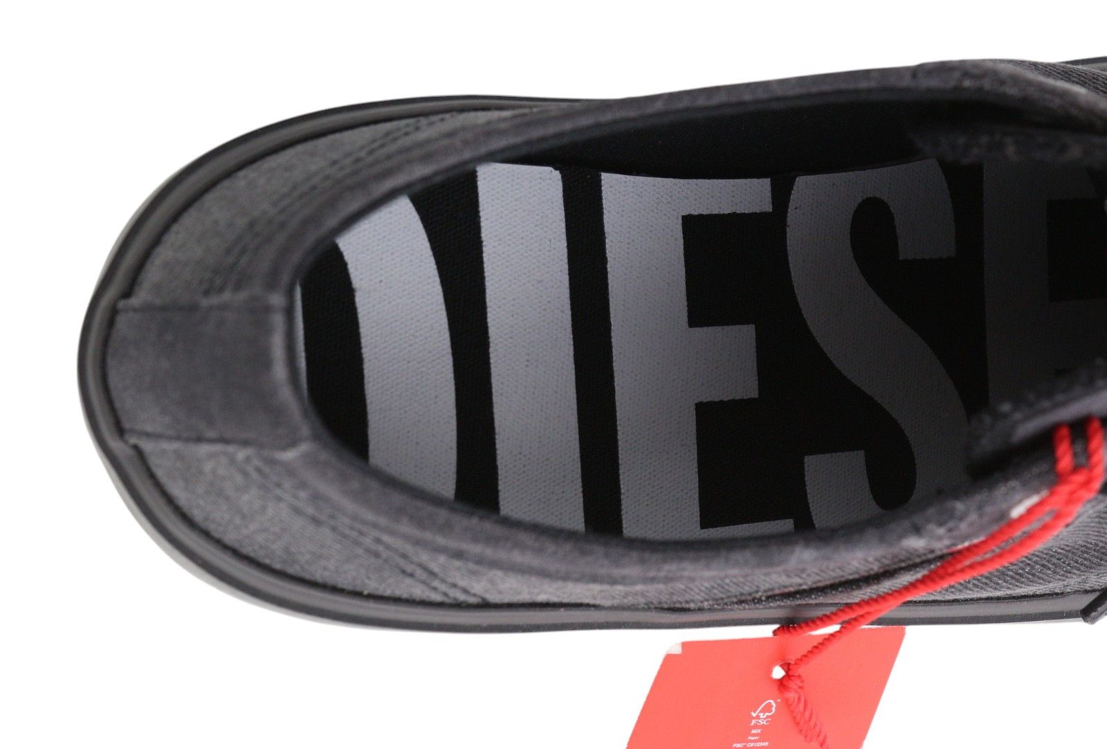 Diesel S-PRINCIPIA LOW X EU43 Unisex Low Top Black Sneakers 40950 Size US 10 / EU 43 - 10 Thumbnail