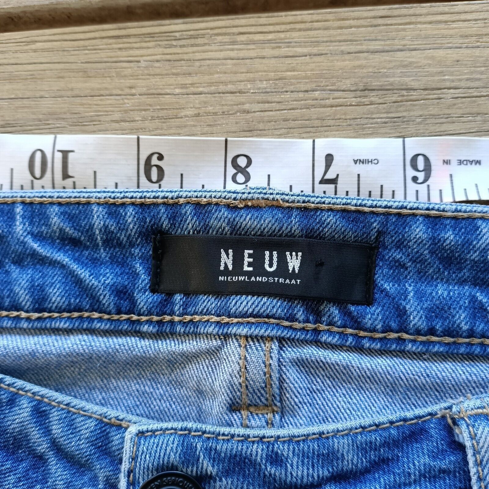 NEUW Denim Neuw Mens Jeans Denim Iggy Skinny Button Fly Stretch Casual Size US 32 / EU 48 - 7 Thumbnail