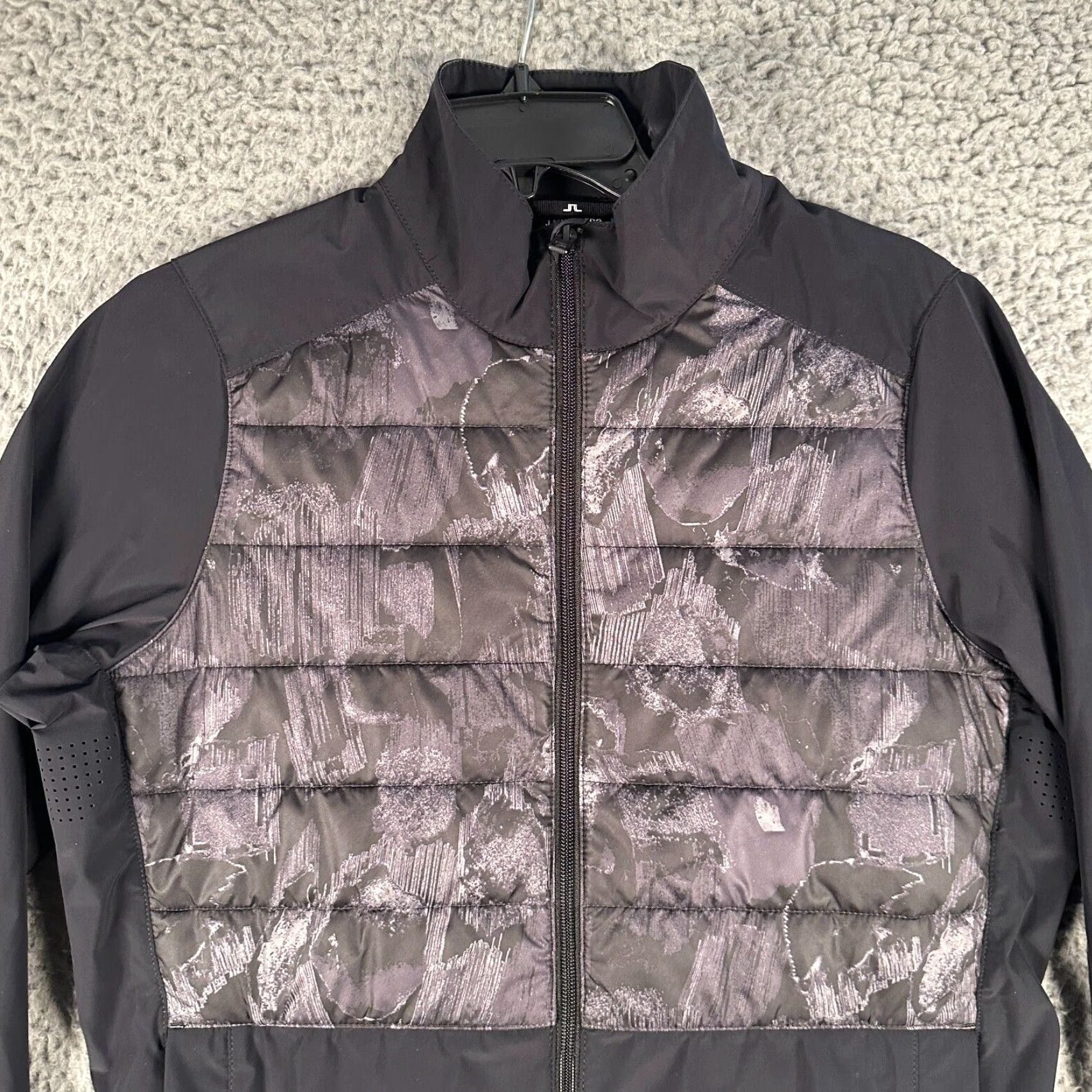J.Lindeberg J.Lindeberg Jacket Mens Medium Black Gray Quilted Primaloft Season Hybrid Size US M / EU 48-50 / 2 - 2 Thumbnail