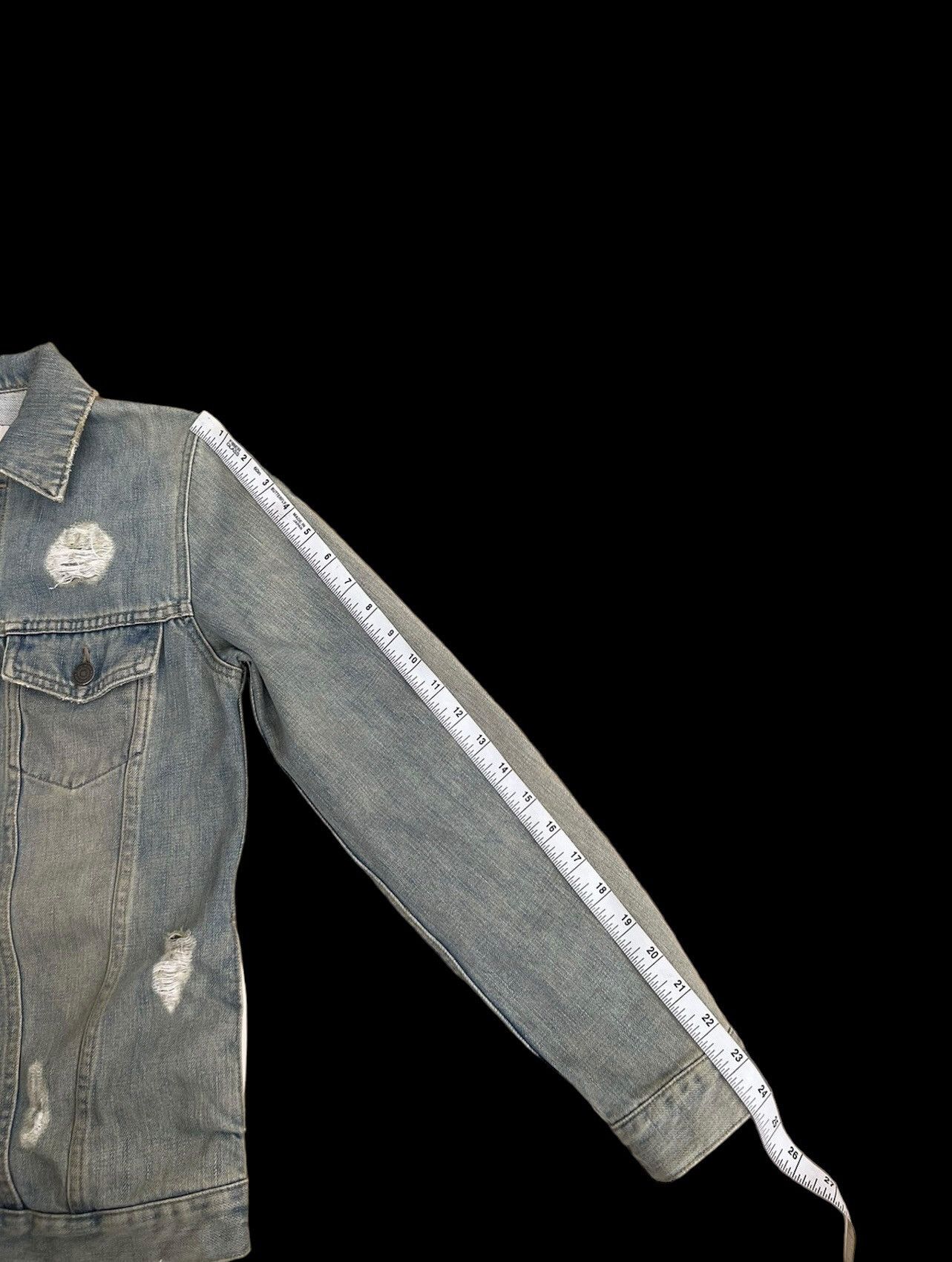 Vintage Et Vous Distress Mud Denim 4 Pocket Trucker Jacket