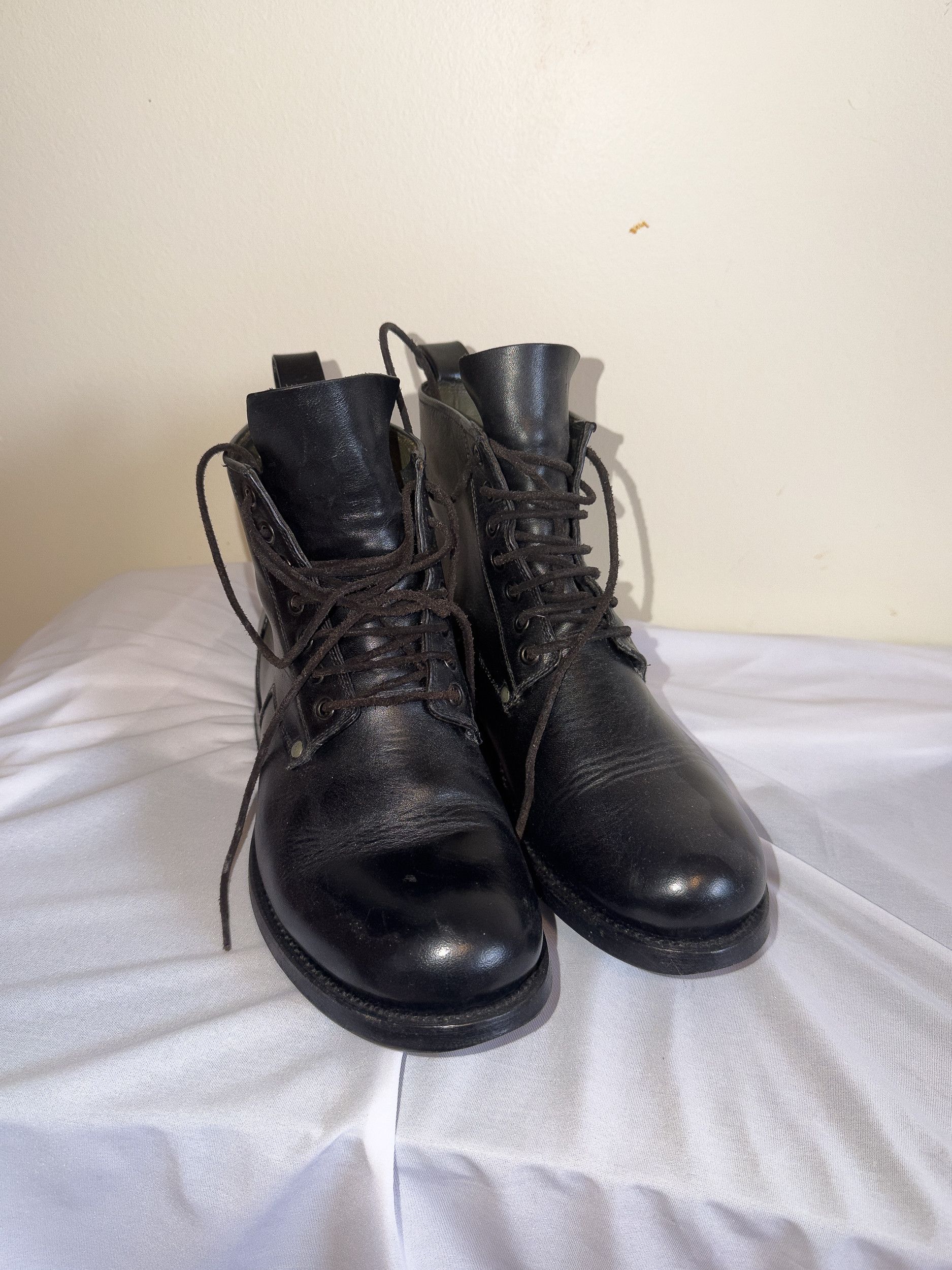 Rick Owens RICK OWENS Black Leather Cop Boots Size US 6 / EU 39 - 5 Thumbnail