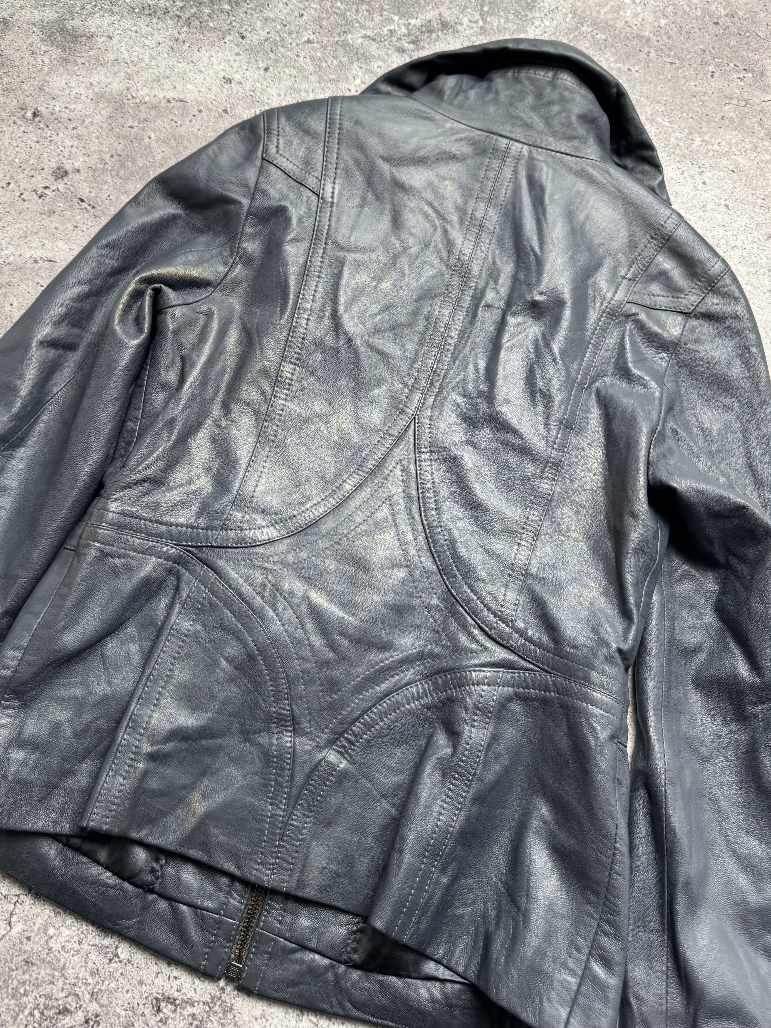 Vintage Vintage Cropped Leather Jacket C2(V485) Size S / US 4 / IT 40 - 11 Thumbnail