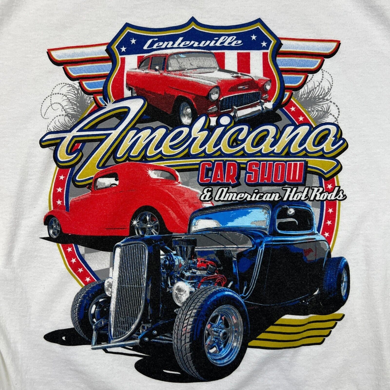 NASCAR × Vintage 2021 Americana Car T Shirt Hot Rod Racing Short Sleeve Tee Size US L / EU 52-54 / 3 - 2 Thumbnail