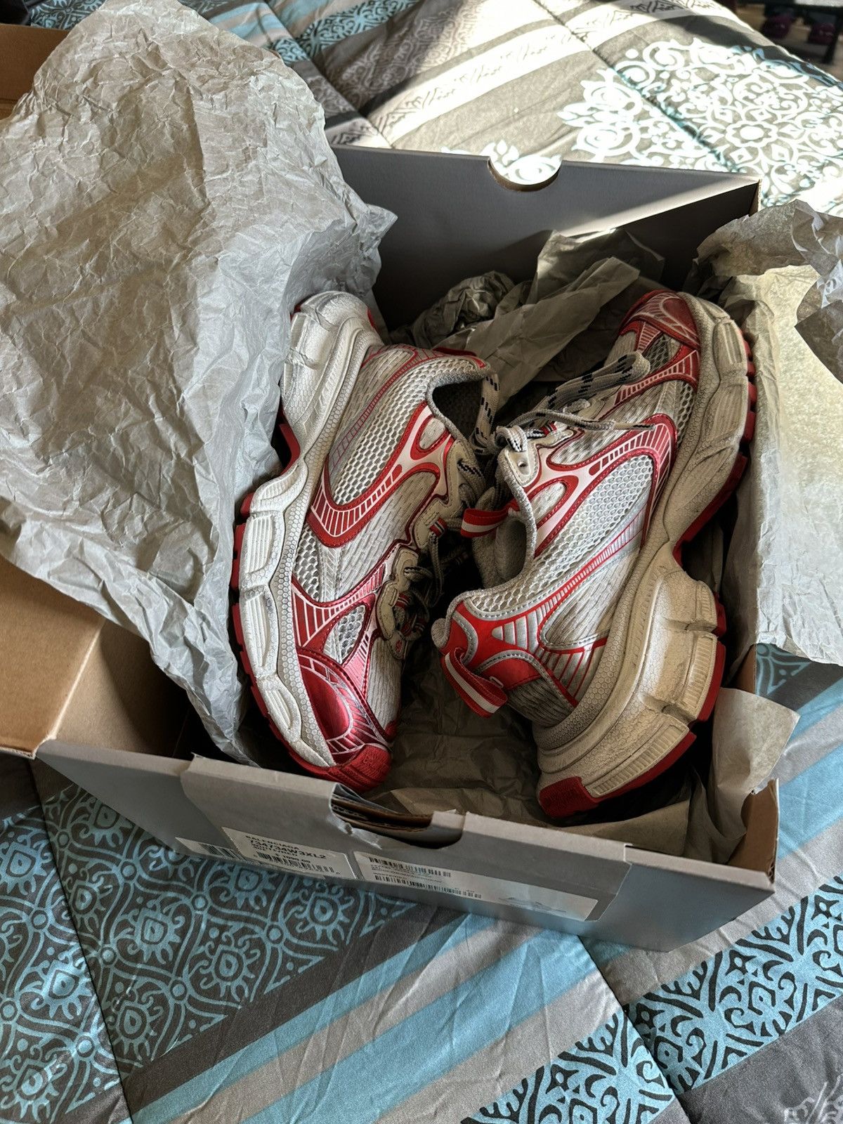 Balenciaga BALENCIAGA 3XL Distressed Mesh and Rubber Sneakers Size US 7 / EU 40 - 4 Thumbnail