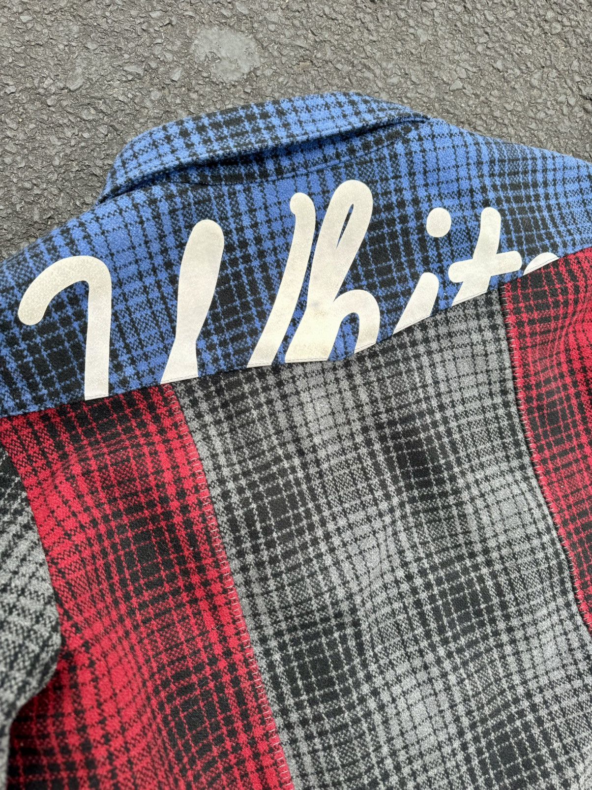 Off-White × Virgil Abloh Off White By Virgil Abloh Patchwork Flannel Jacket Size US L / EU 52-54 / 3 - 4 Thumbnail